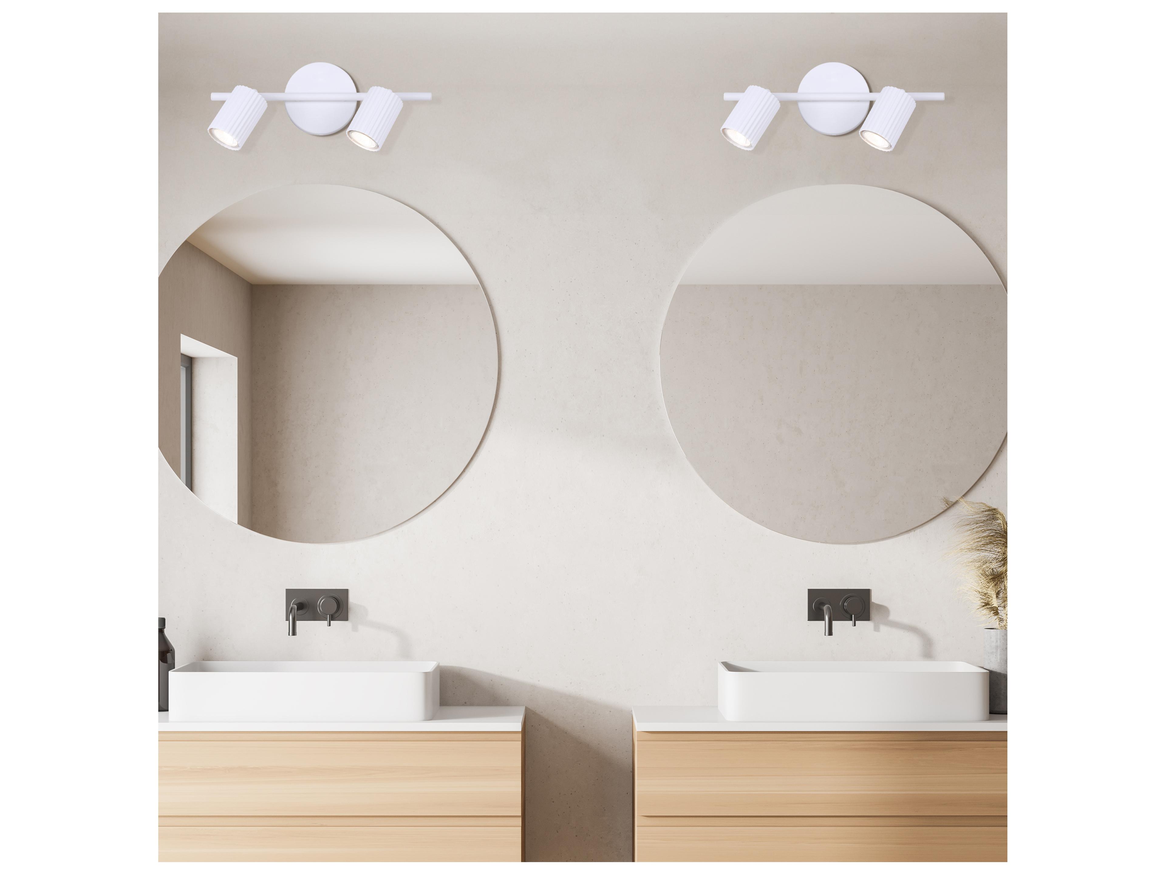 Canarm Rexton 2 -light White LED Cylinder Track & Rail Light