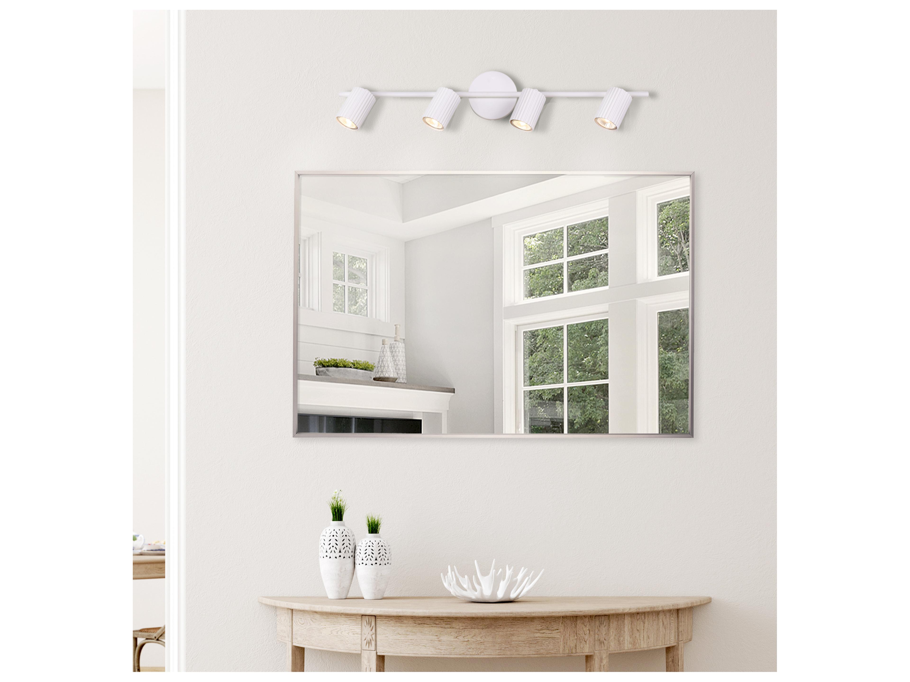 Canarm Rexton 4 -light White LED Cylinder Track & Rail Light