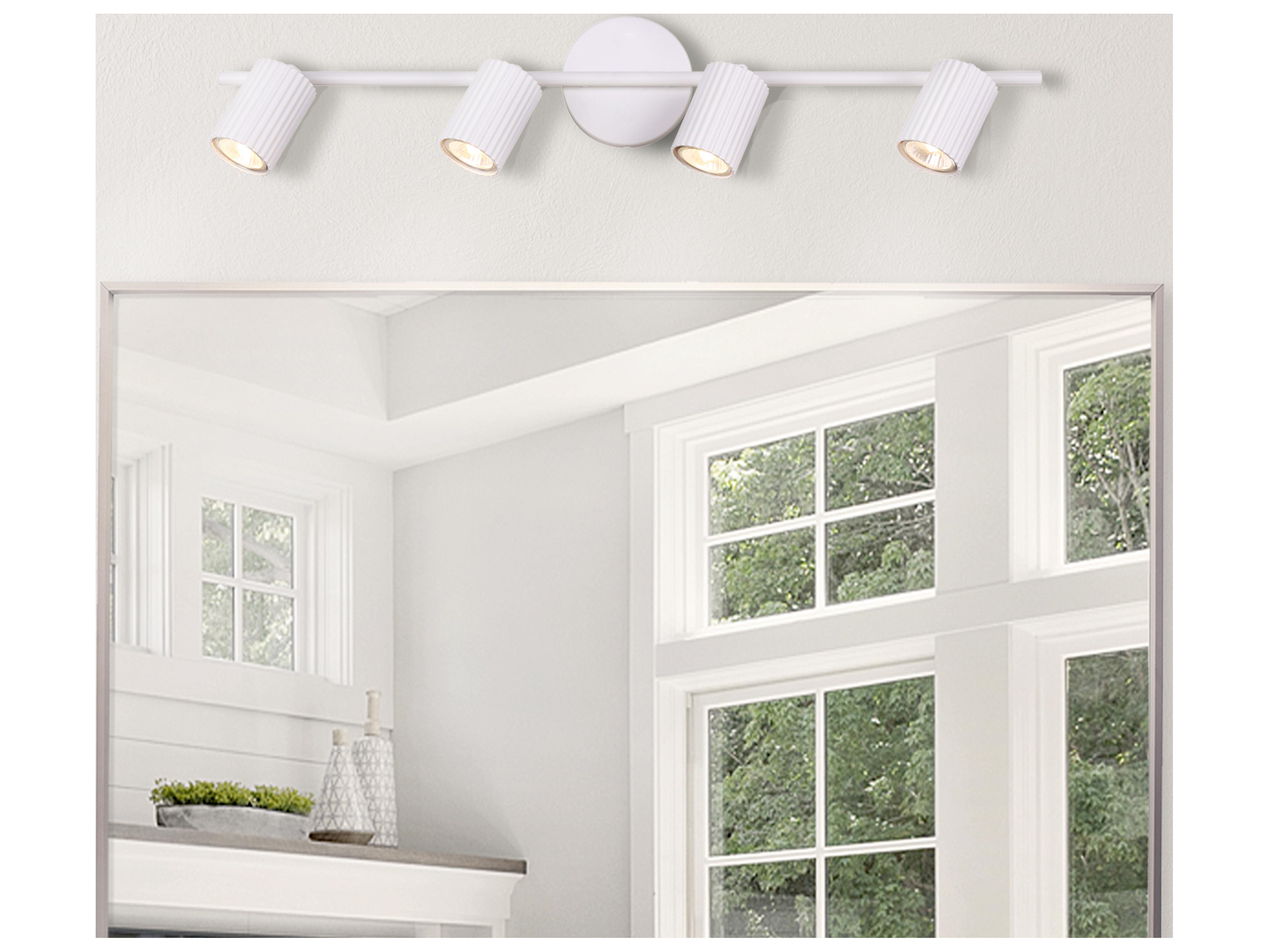 Canarm Rexton 4 -light White LED Cylinder Track & Rail Light