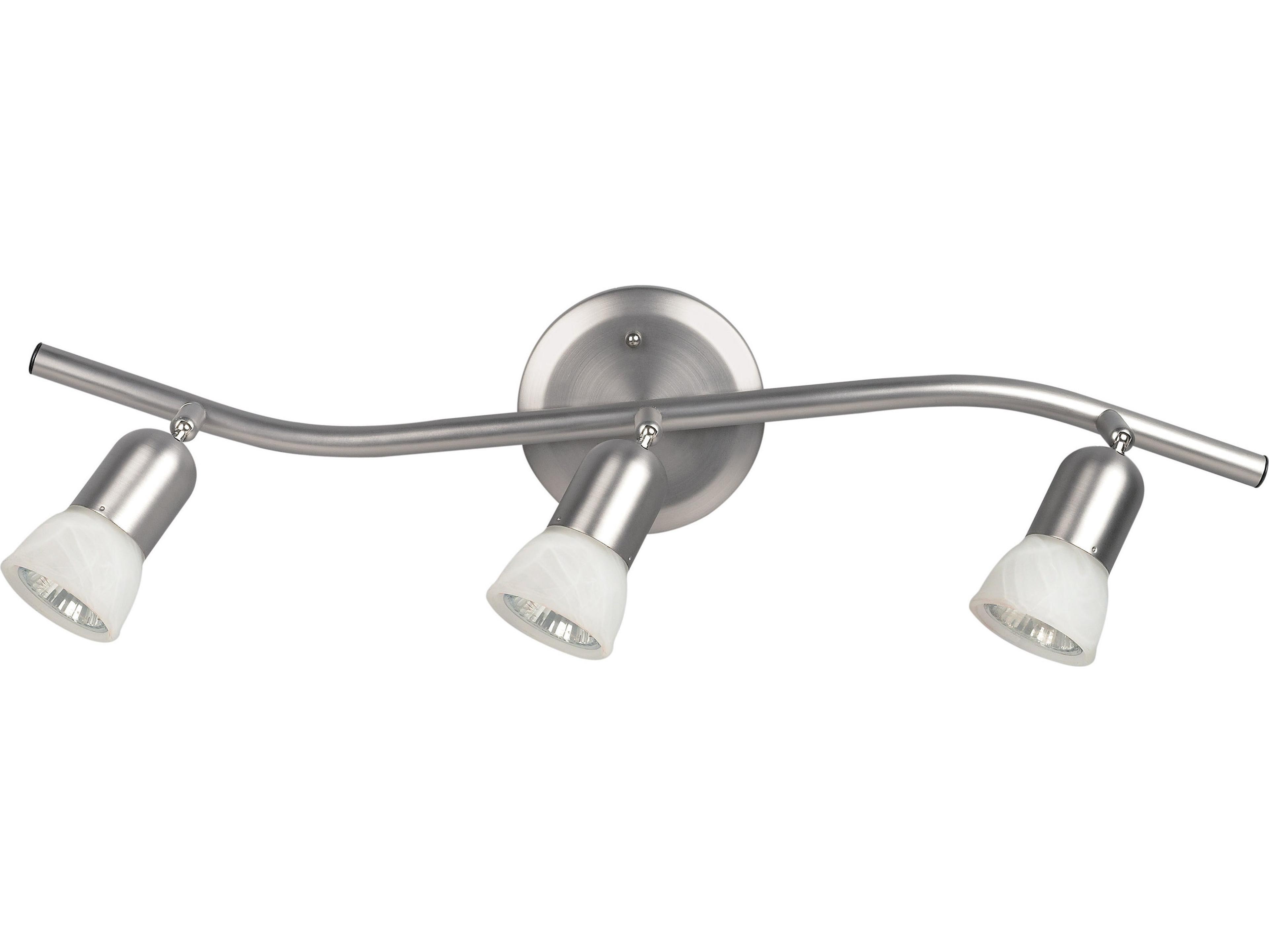 James 3 -light Pewter Track & Rail Light