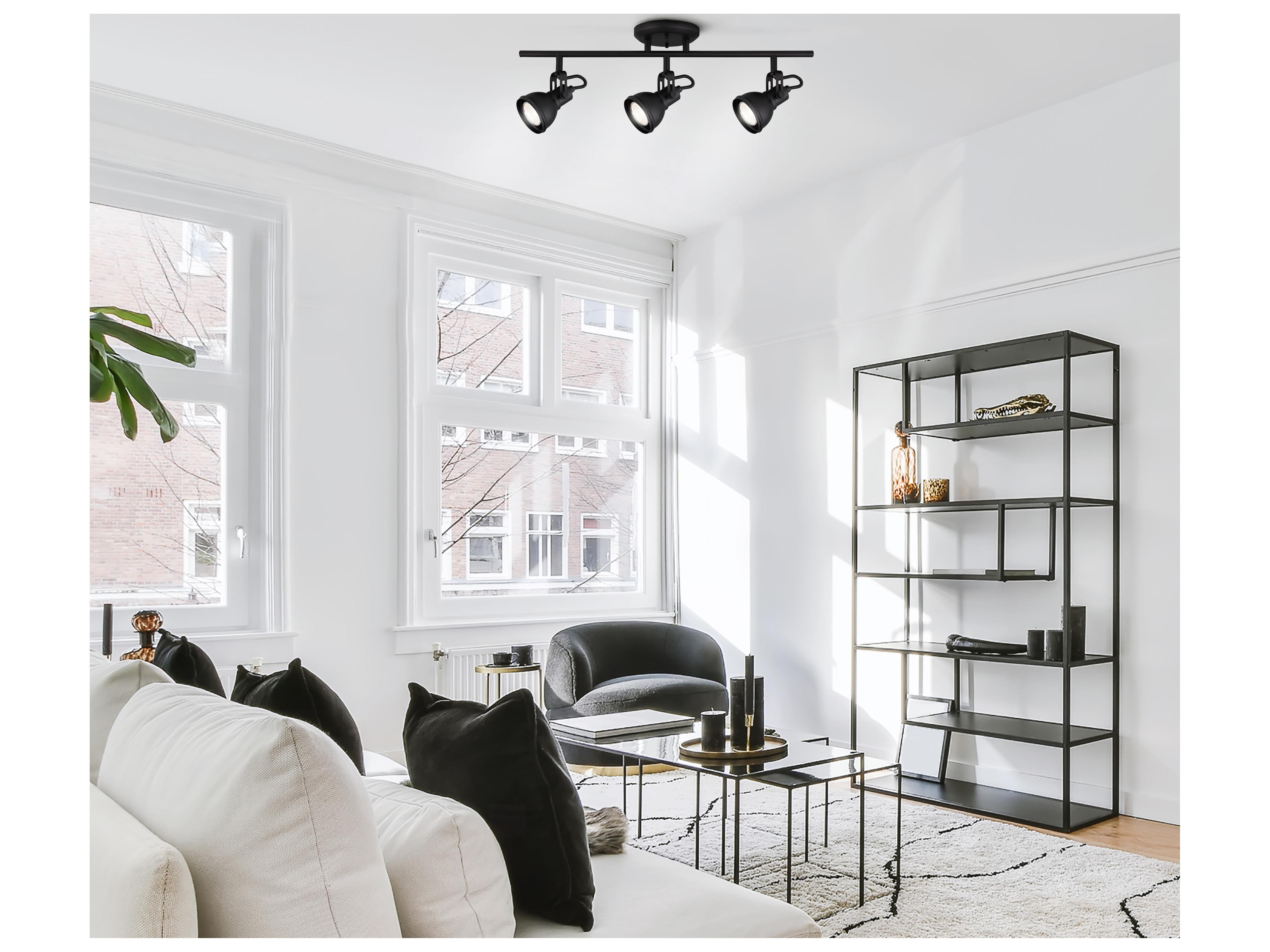 Canarm Polo 3 -light Black Track & Rail Light