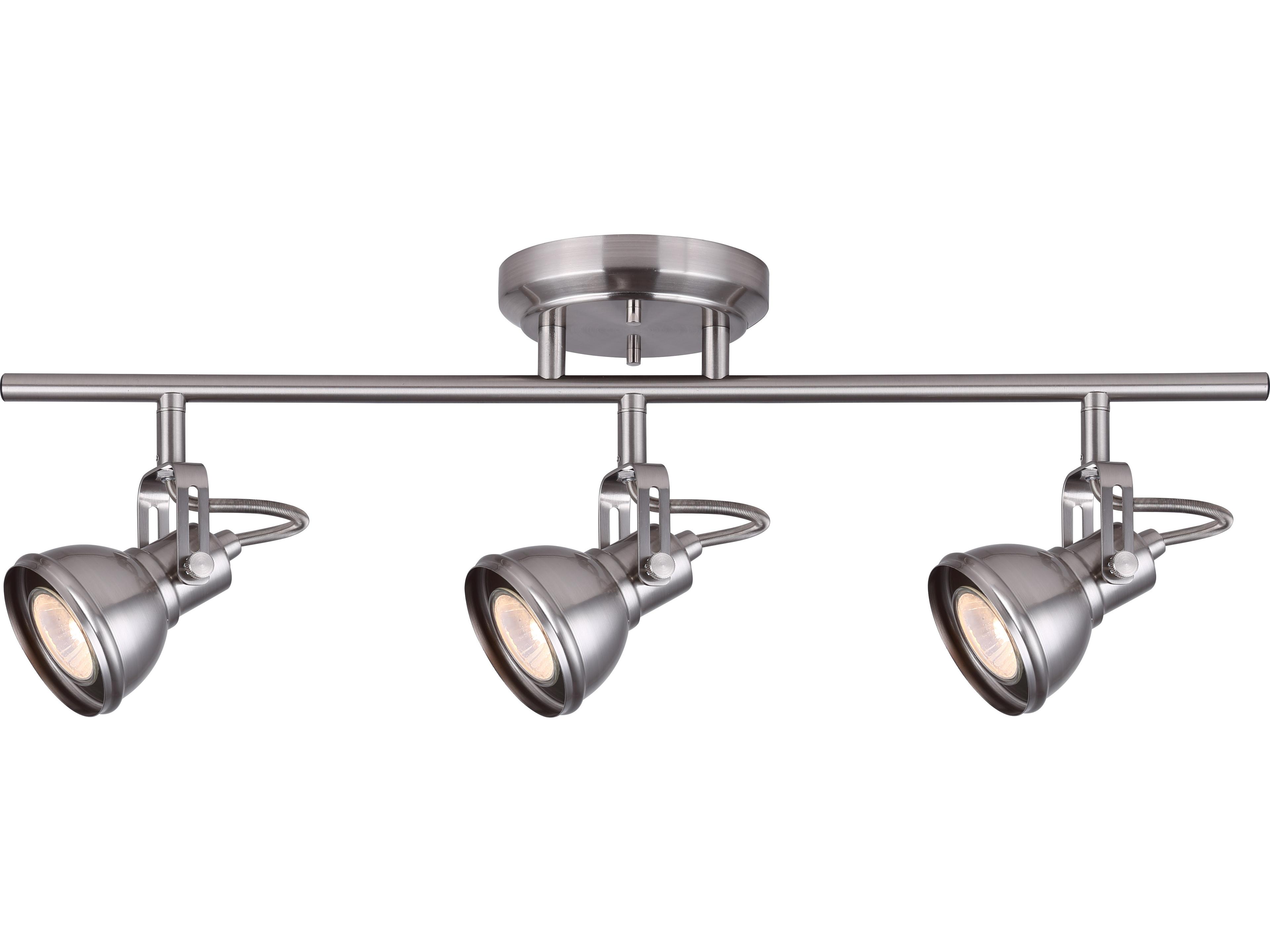 Polo 3 -light Nickel Track & Rail Light