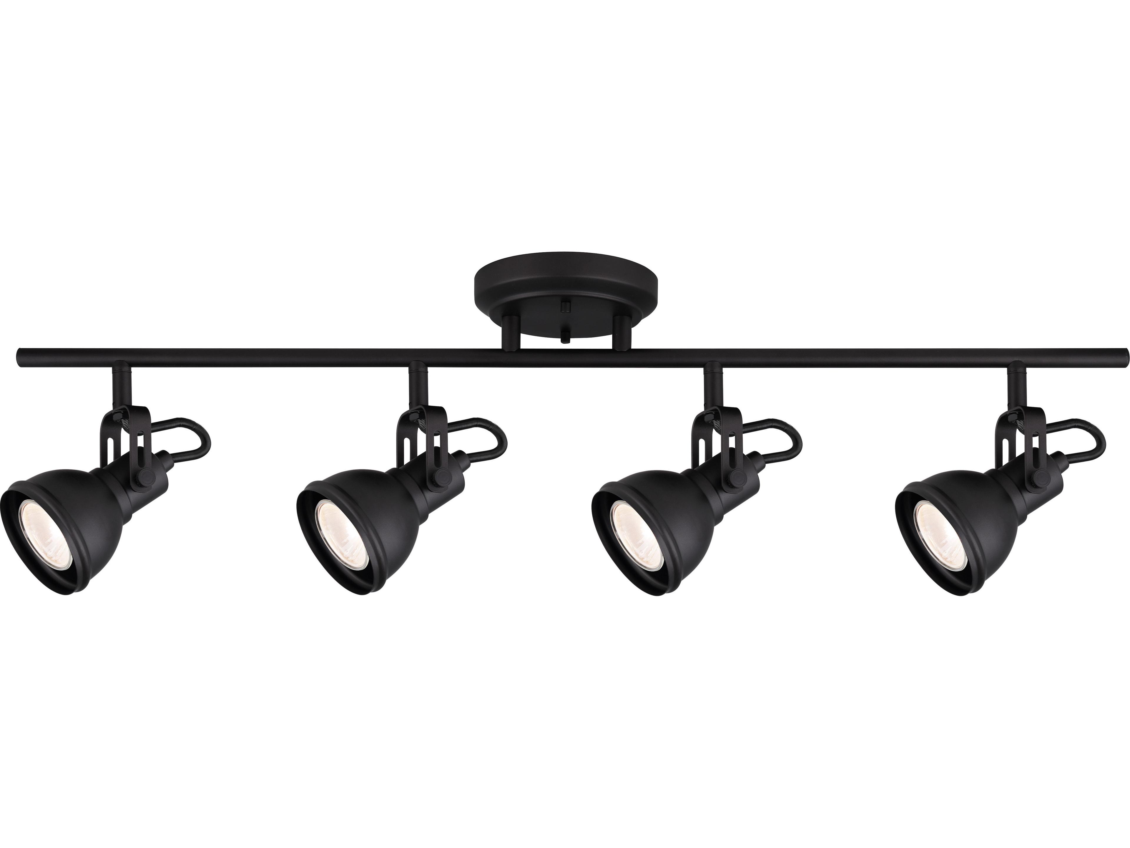 Polo 4 -light Black Track & Rail Light