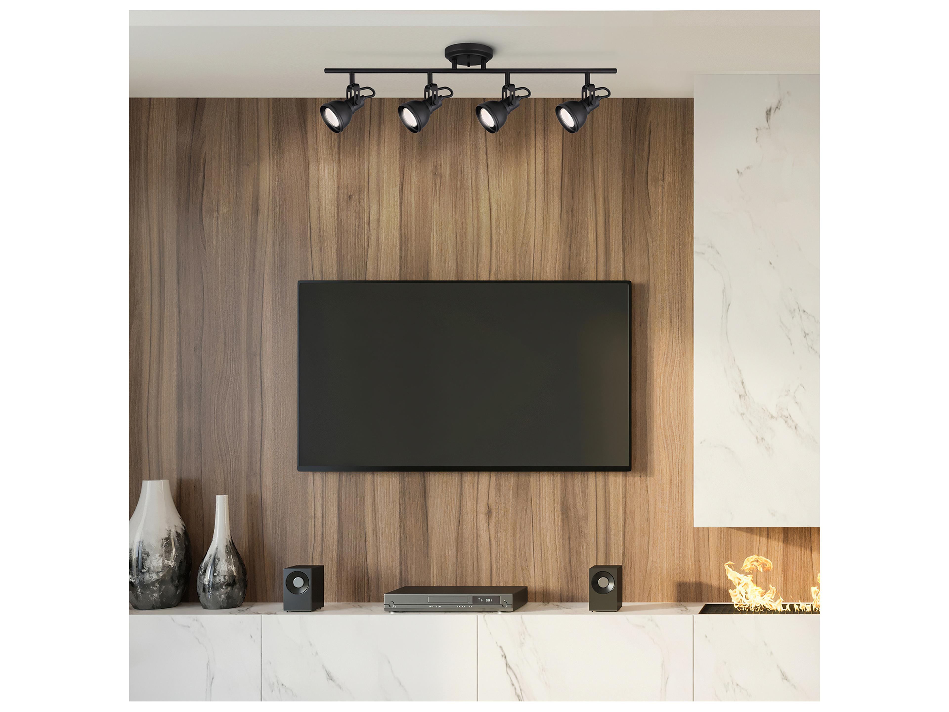 Canarm Polo 4 -light Black Track & Rail Light