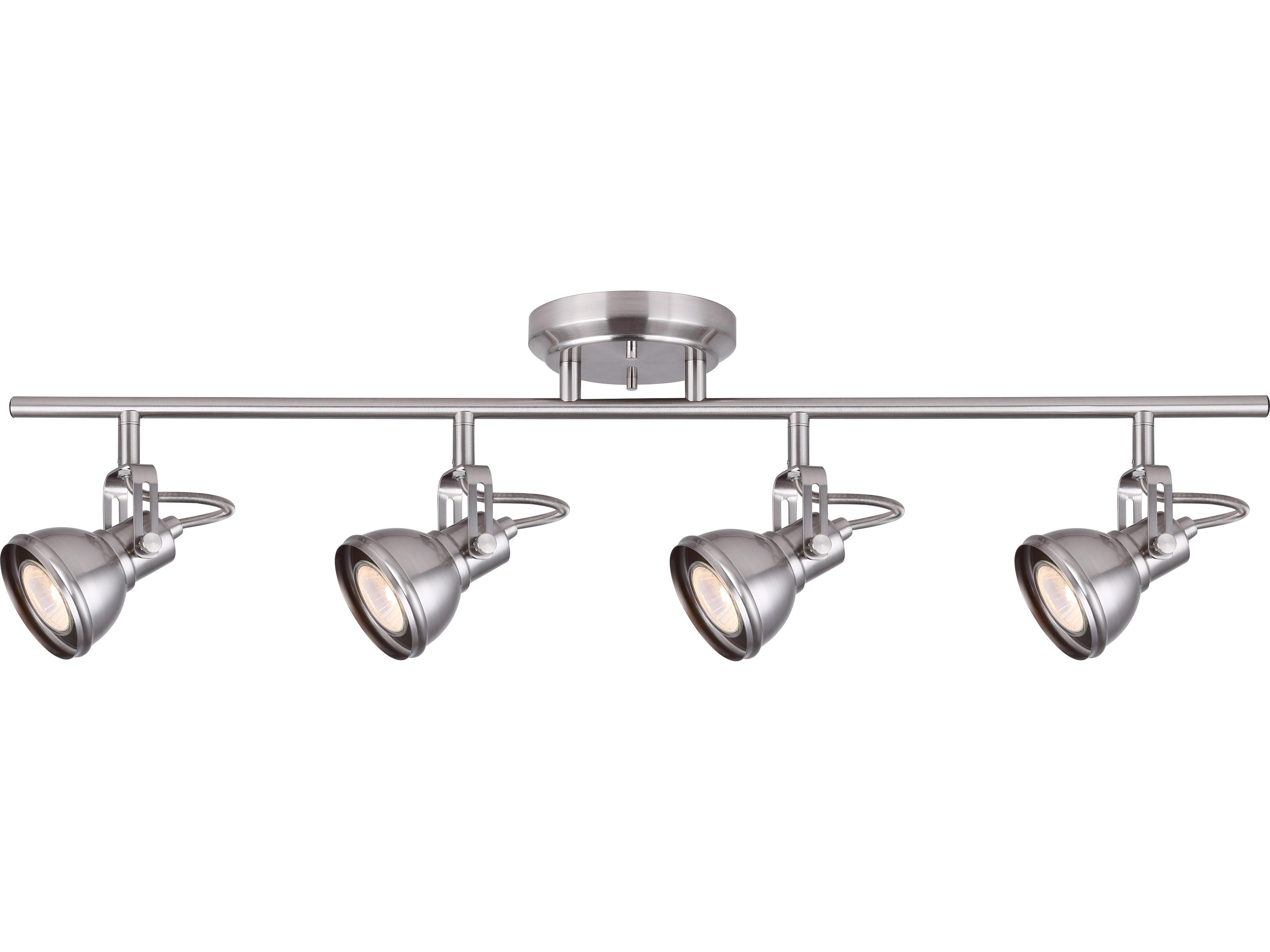 Polo 4 -light Nickel Track & Rail Light