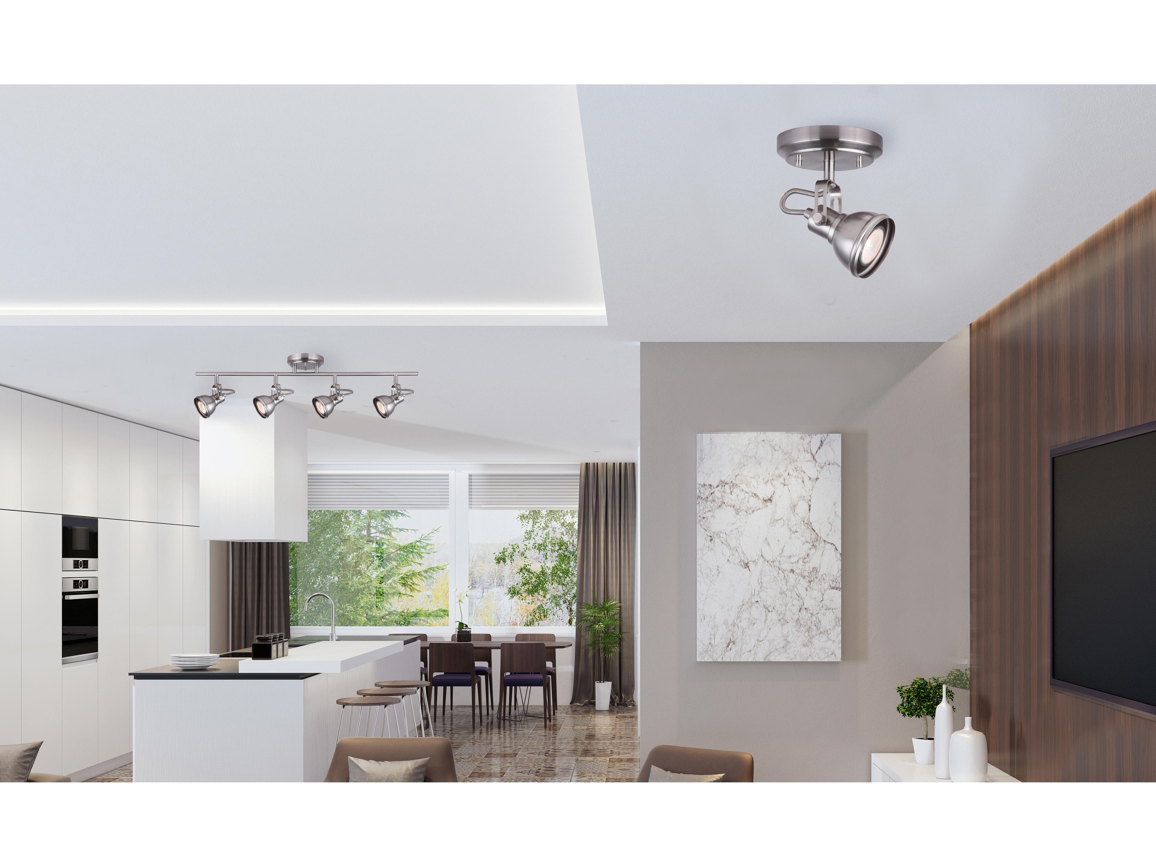 Canarm Polo 4 -light Nickel Track & Rail Light