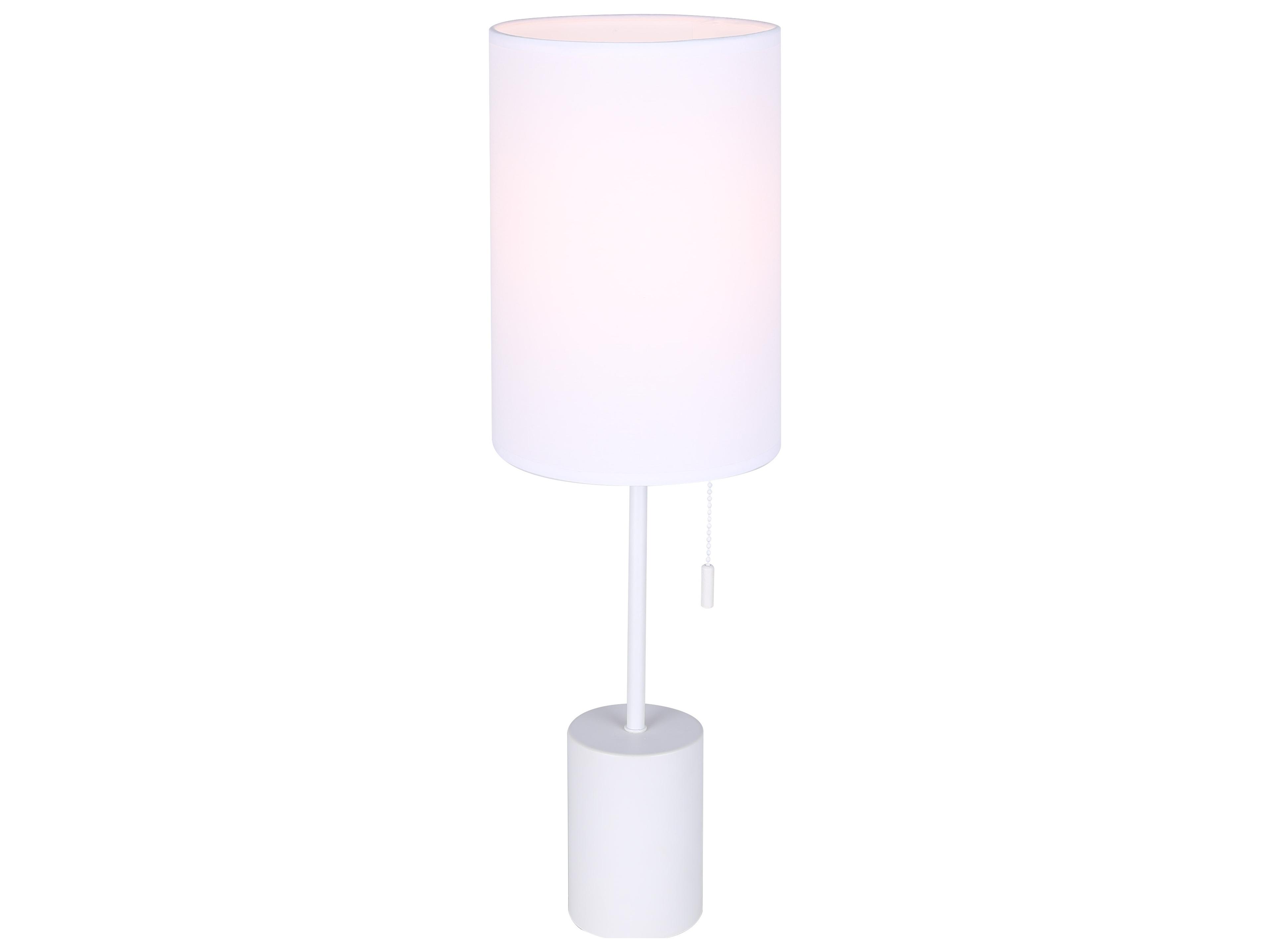 Flint White Table Lamp