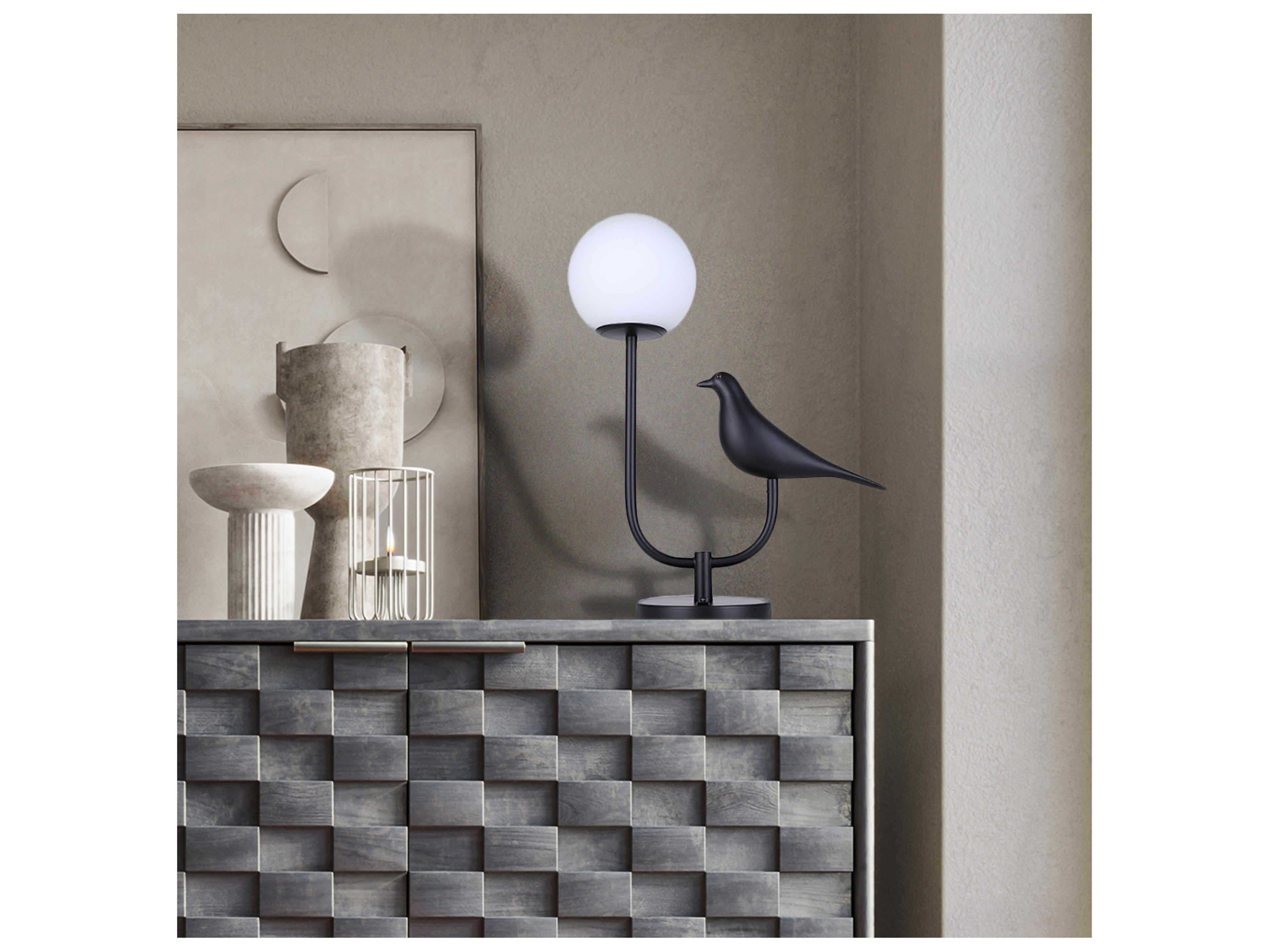 Canarm Avis Black Table Lamp