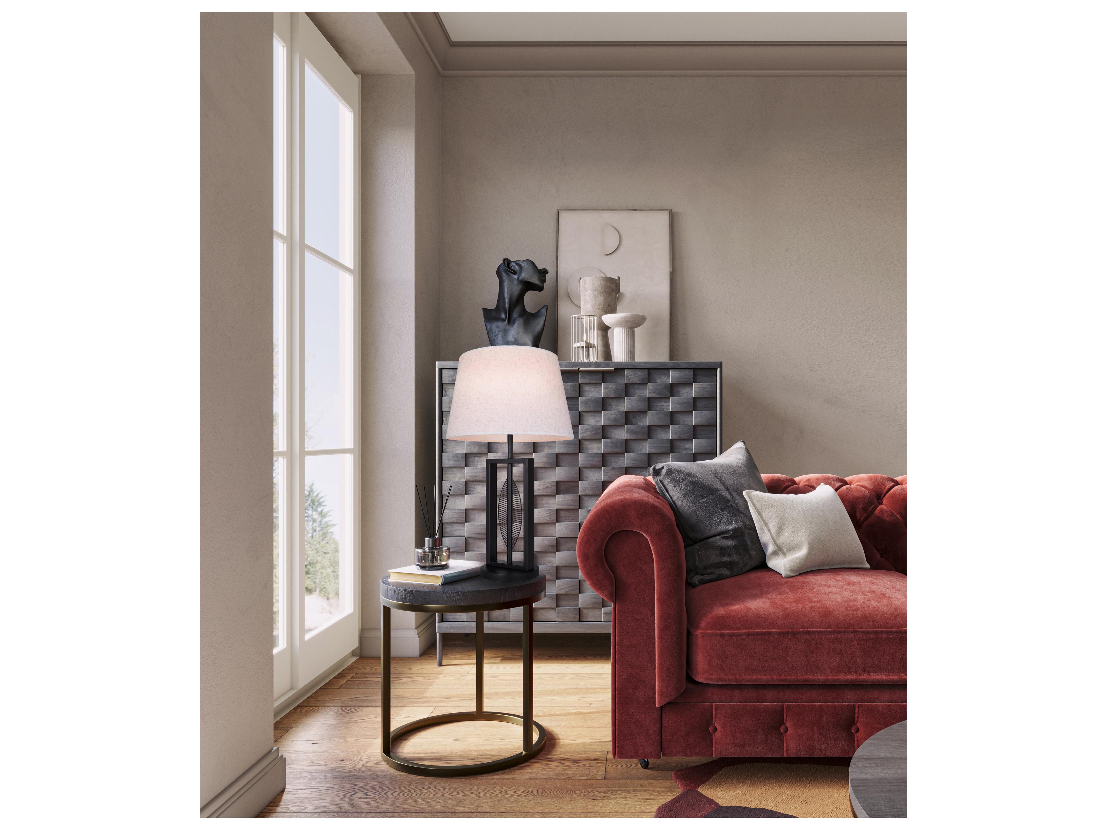 Canarm Willow Black Table Lamp