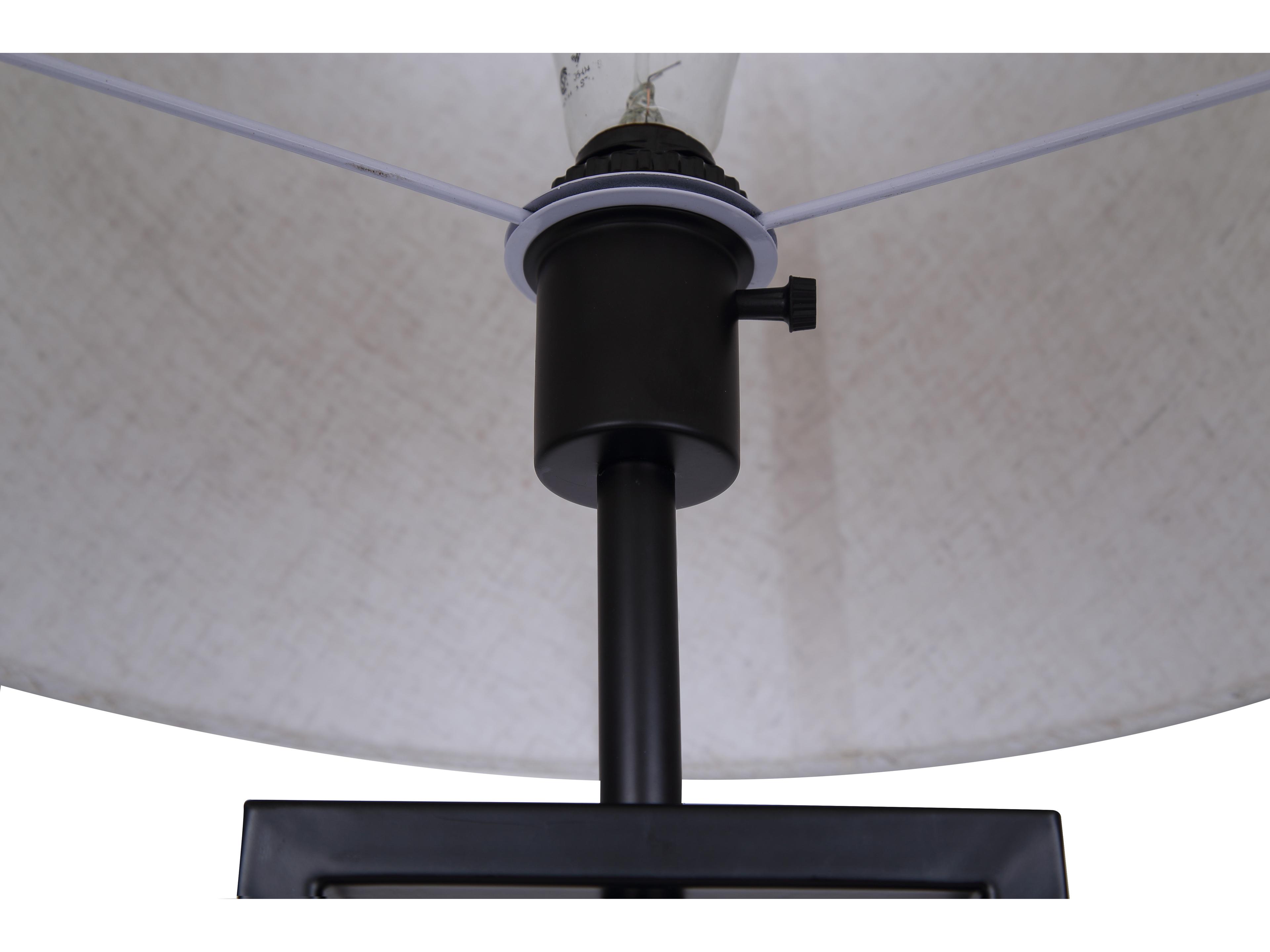 Canarm Willow Black Table Lamp