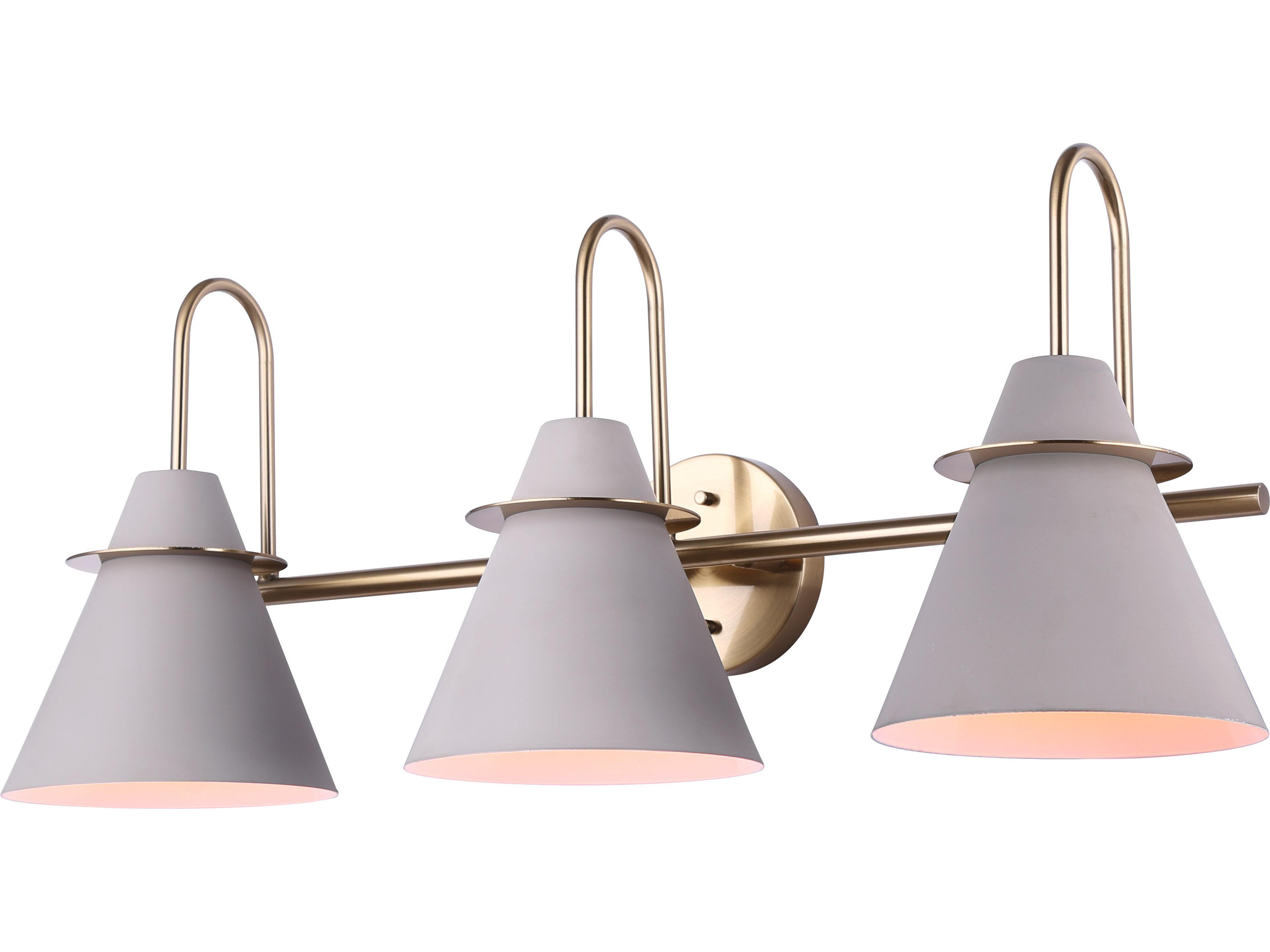 Talia 3 -light Gold Vanity Light