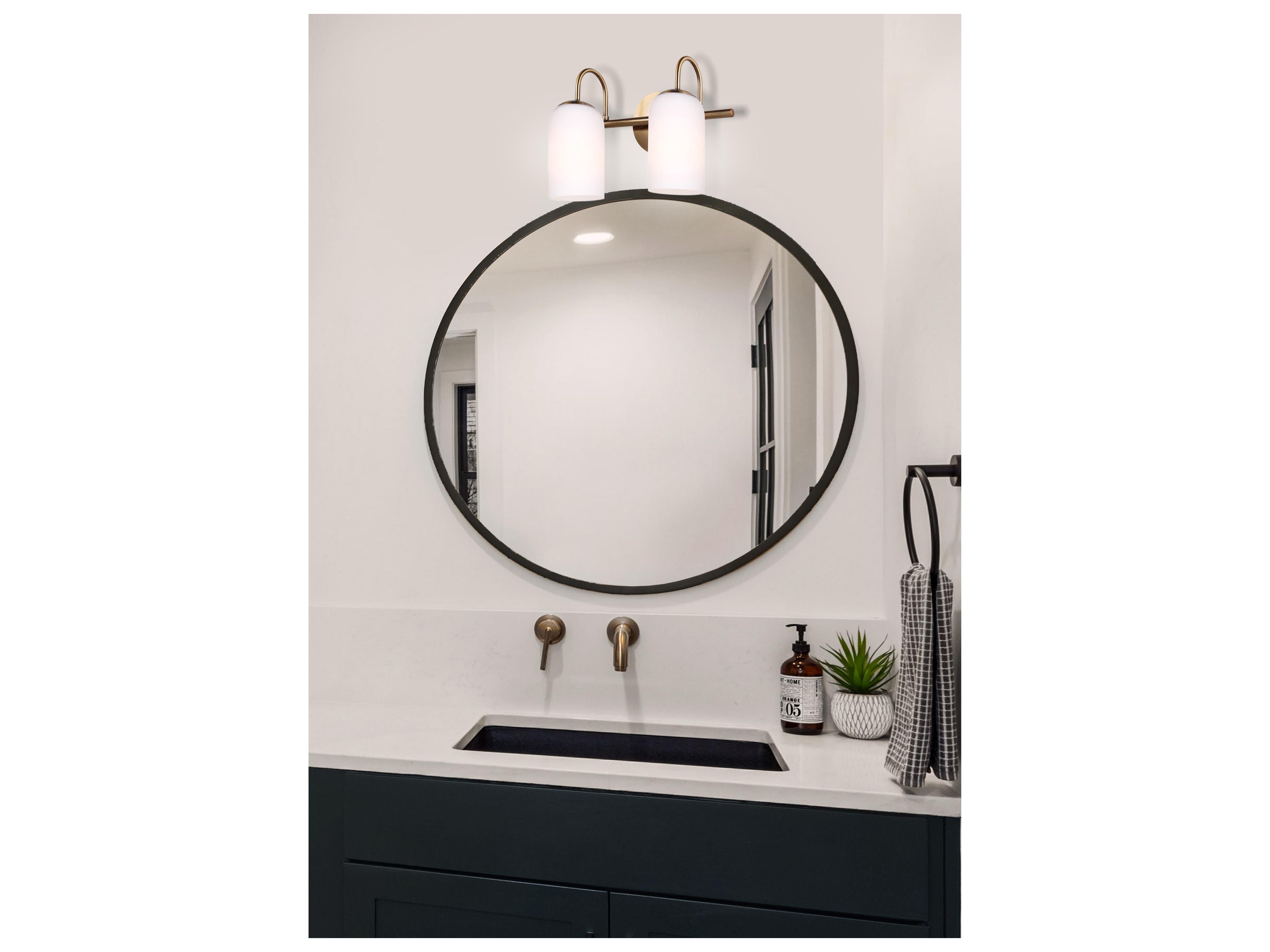 Canarm Novalee 2 -light Gold Vanity Light