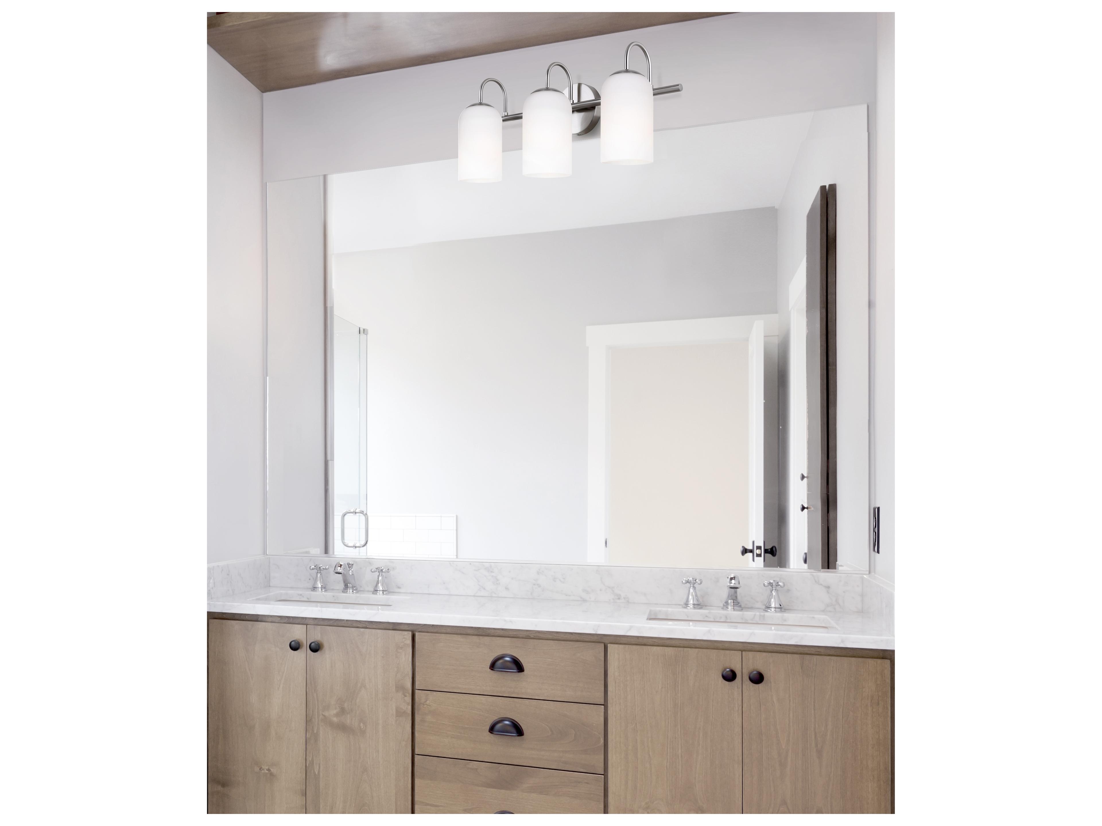 Canarm Novalee 3 -light Nickel Vanity Light