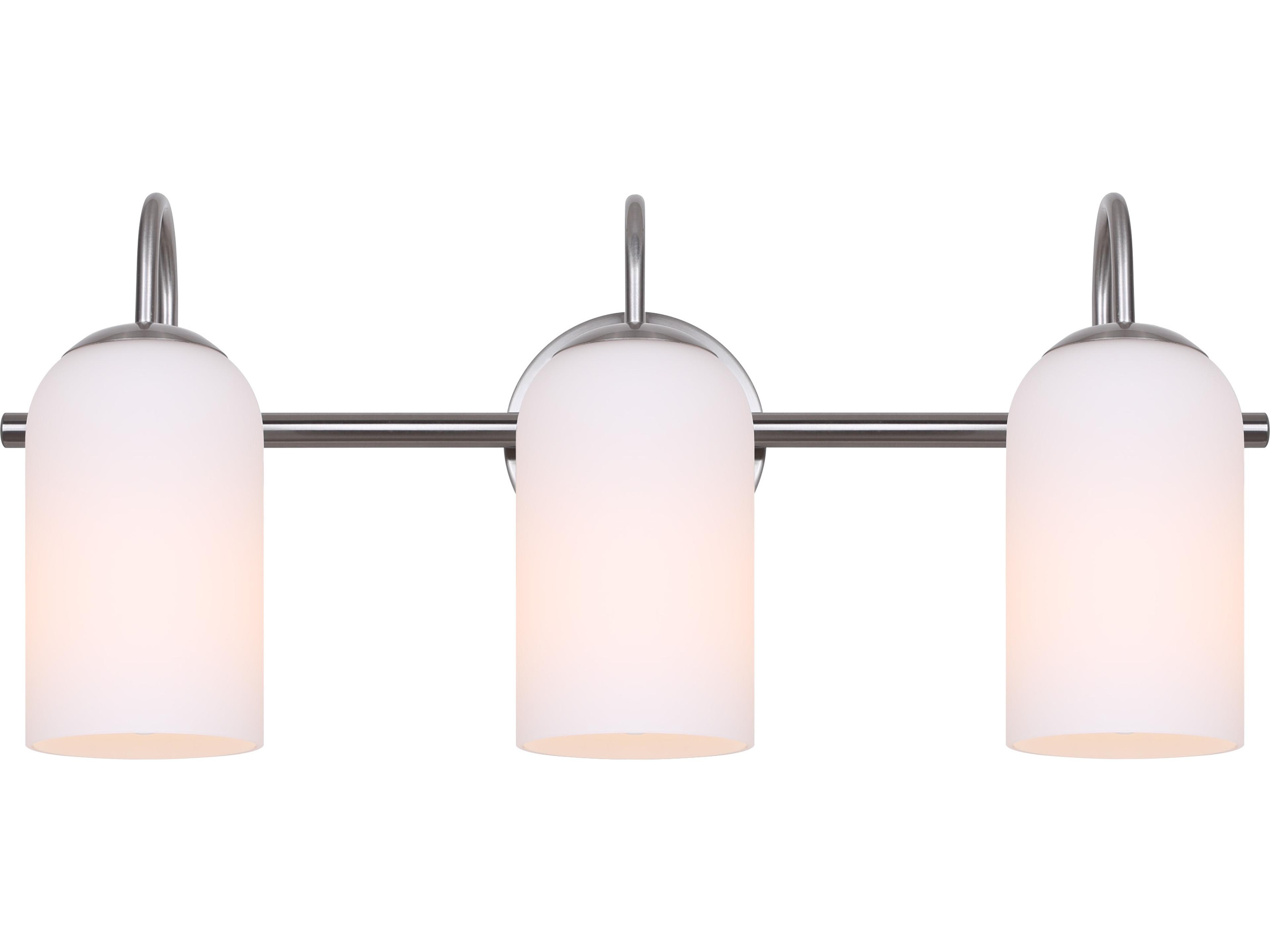 Canarm Novalee 3 -light Nickel Vanity Light