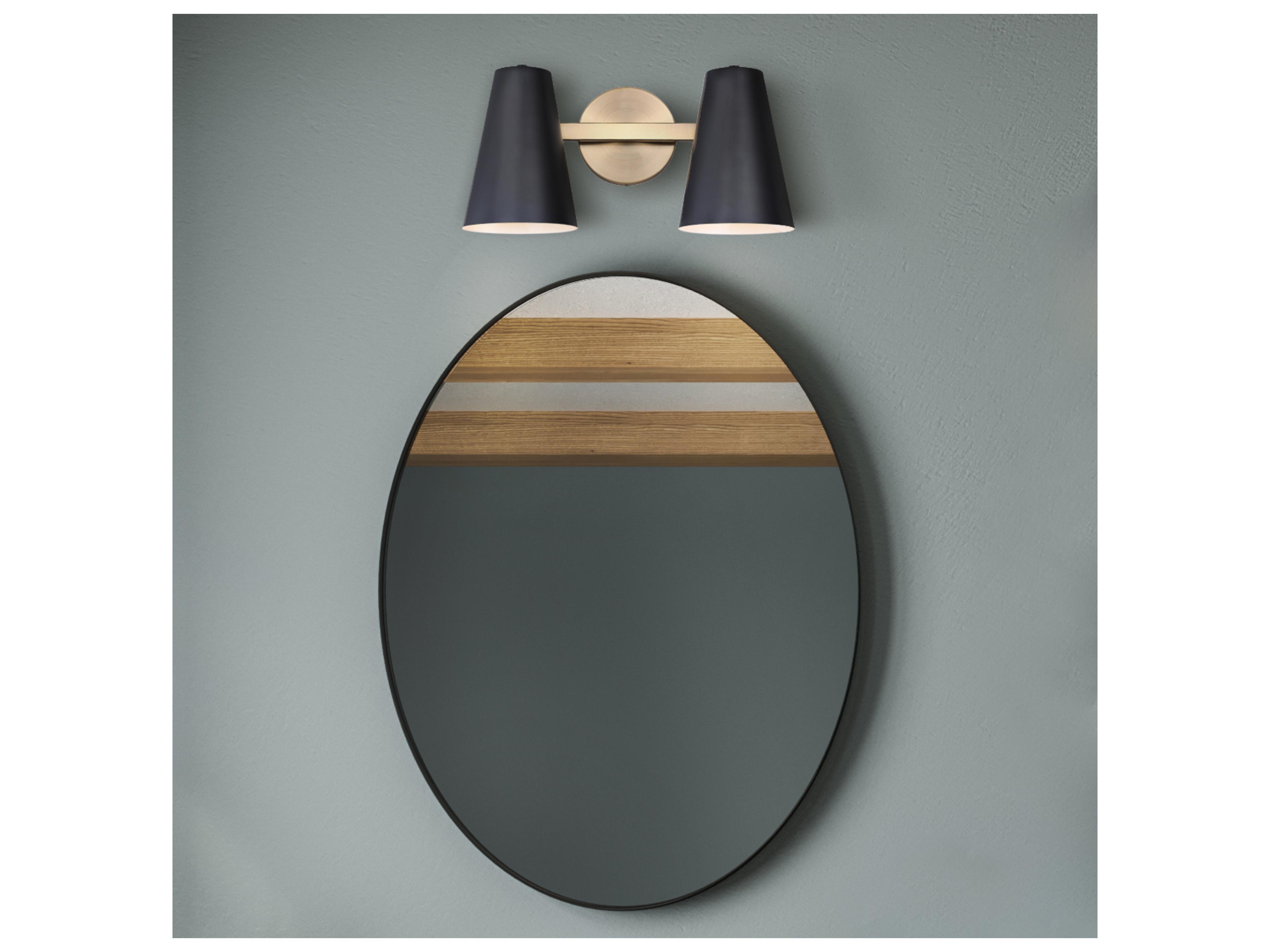 Canarm Harken 2 -light Black Vanity Light