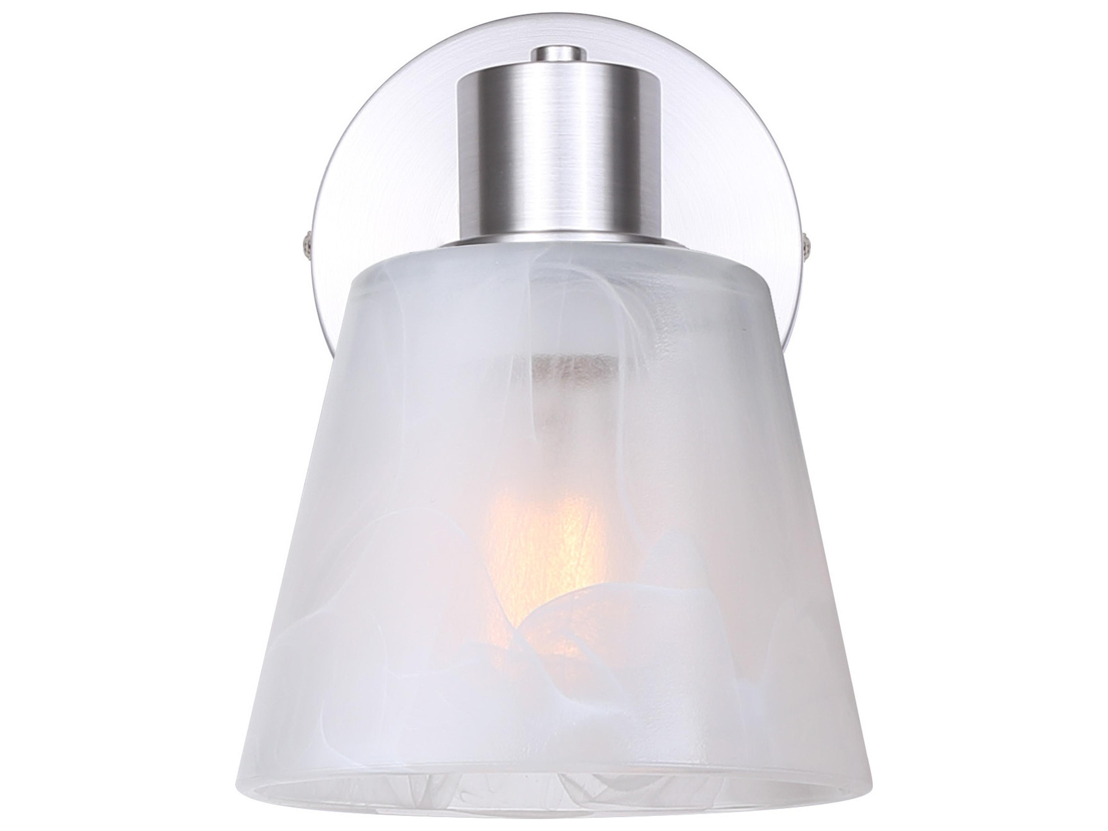 Canarm Luelle 1 -light Nickel Wall Sconce