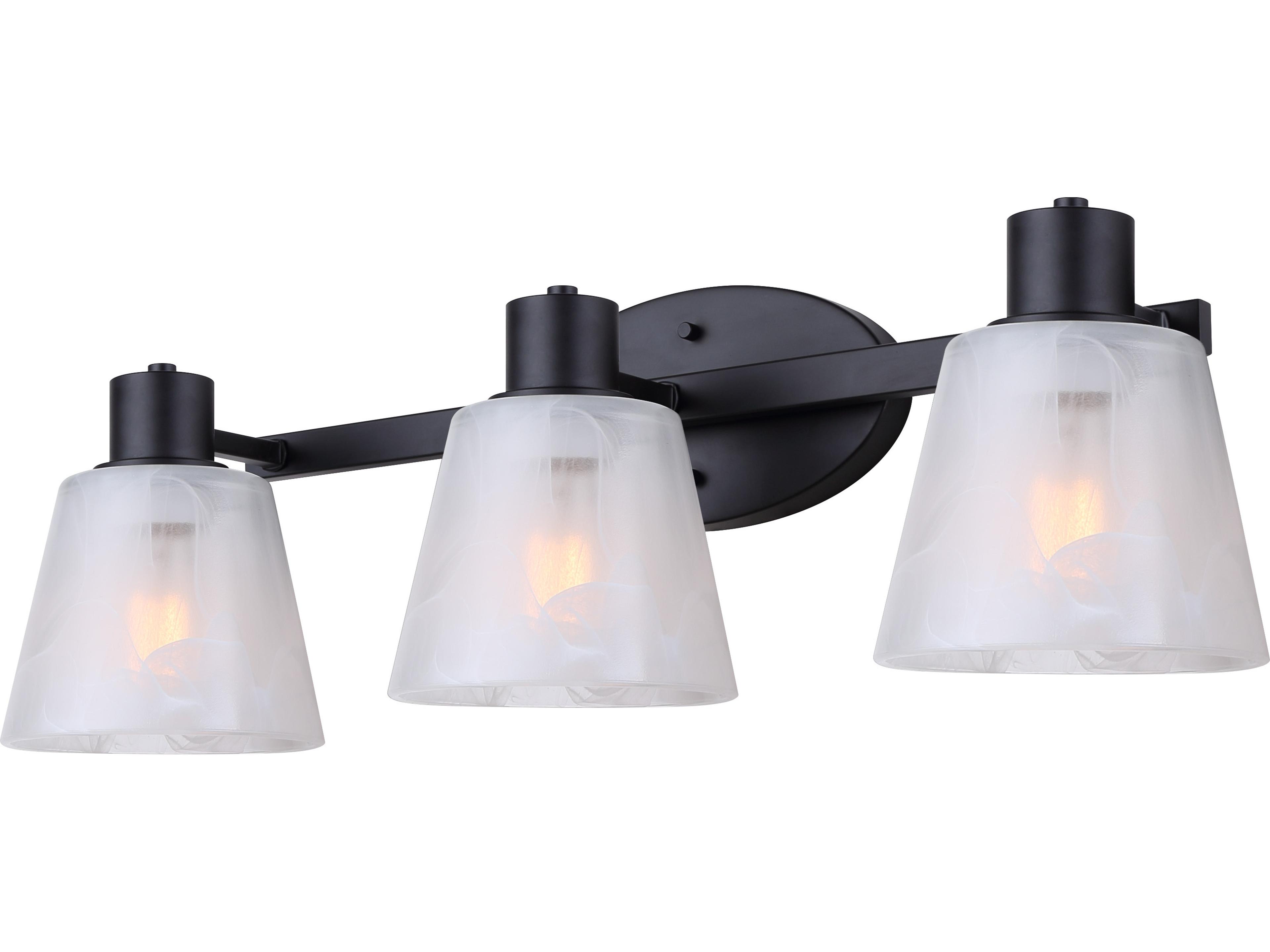 Luelle 3 -light Black Vanity Light