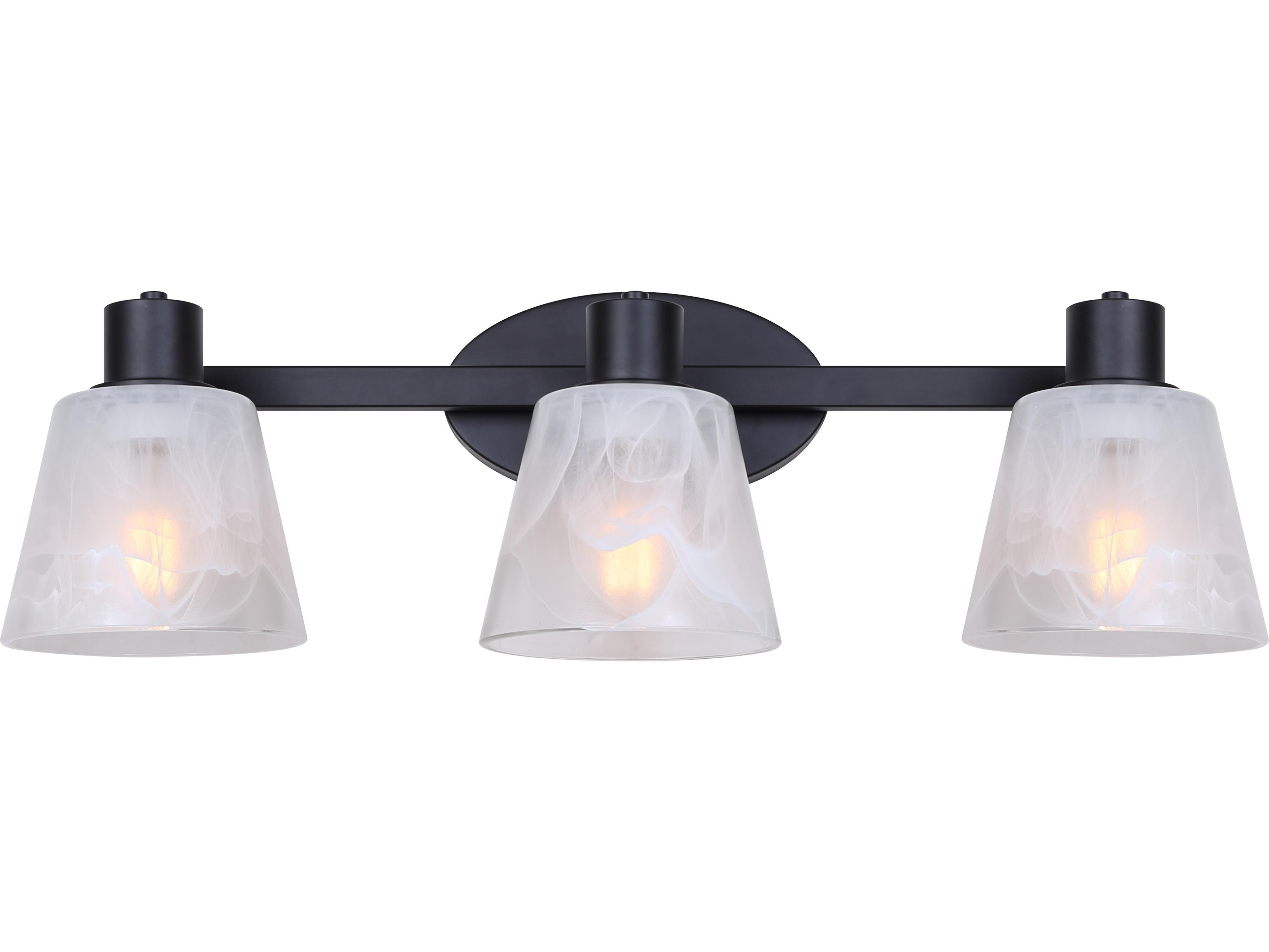 Canarm Luelle 3 -light Black Vanity Light