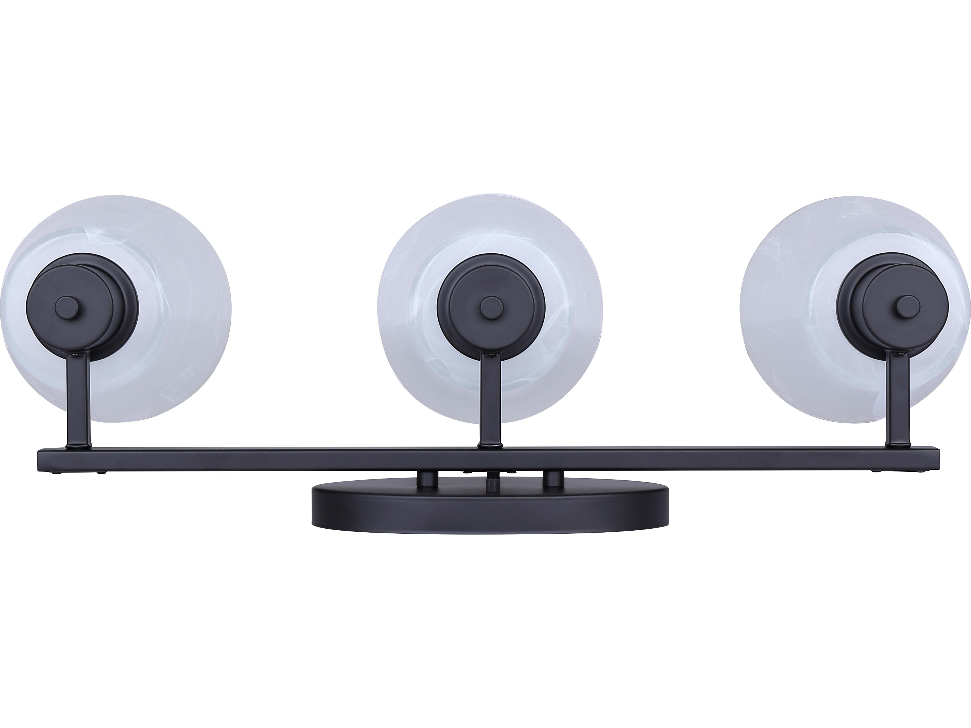 Canarm Luelle 3 -light Black Vanity Light