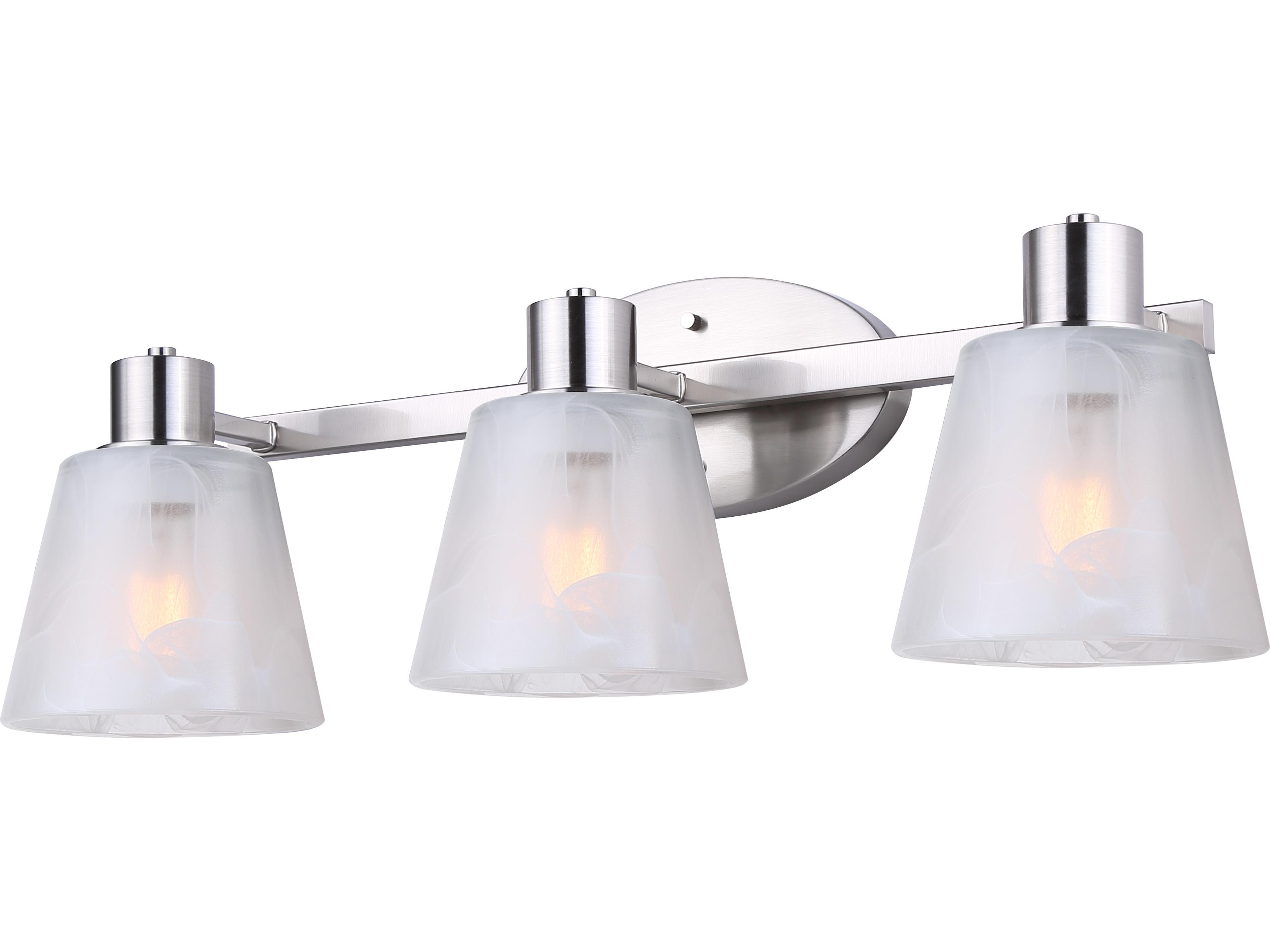 Luelle 3 -light Nickel Vanity Light