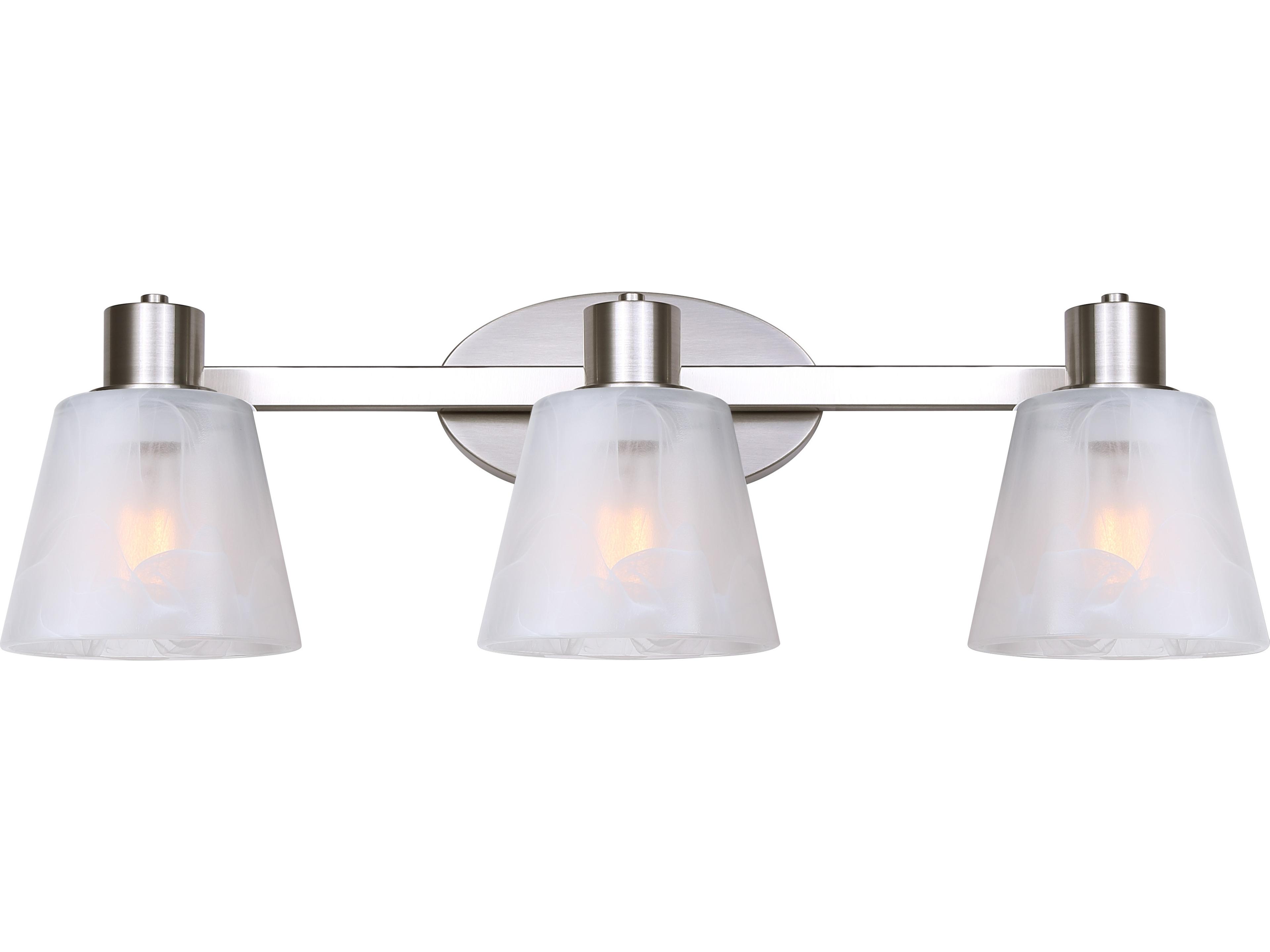 Canarm Luelle 3 -light Nickel Vanity Light
