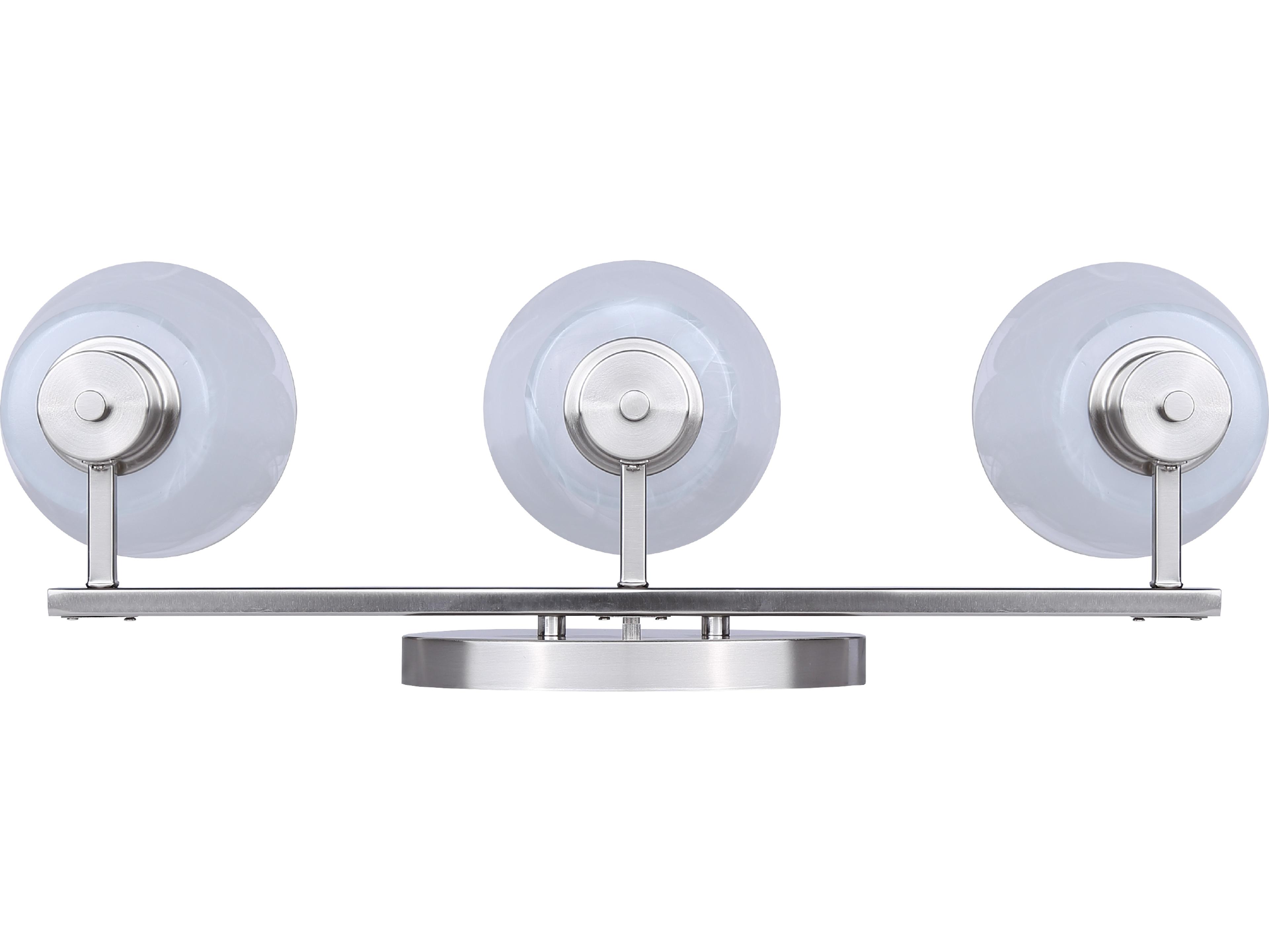 Canarm Luelle 3 -light Nickel Vanity Light
