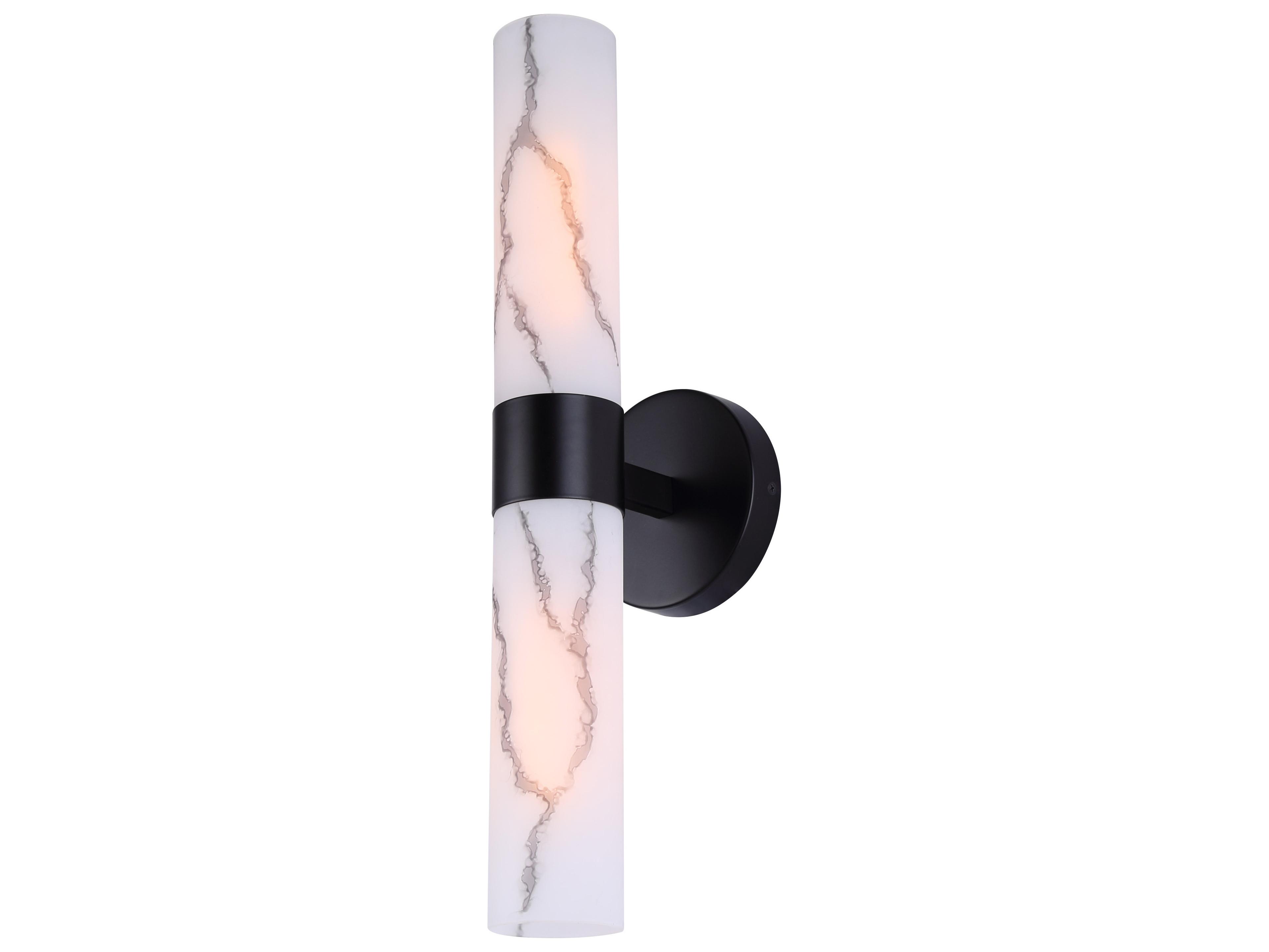 Kristella 2 -light Black Wall Sconce