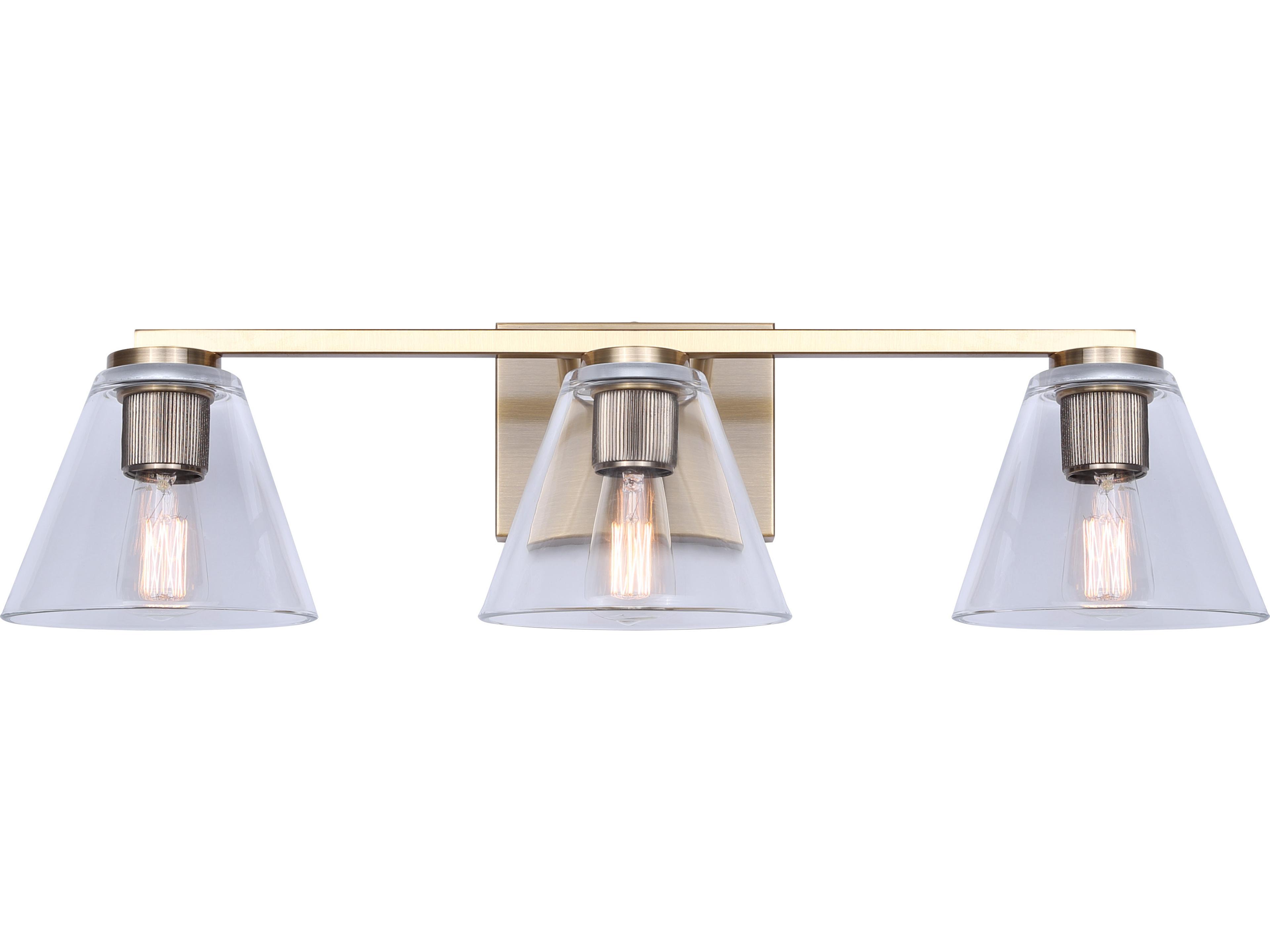 Canarm Berklie 3 -light Gold Vanity Light