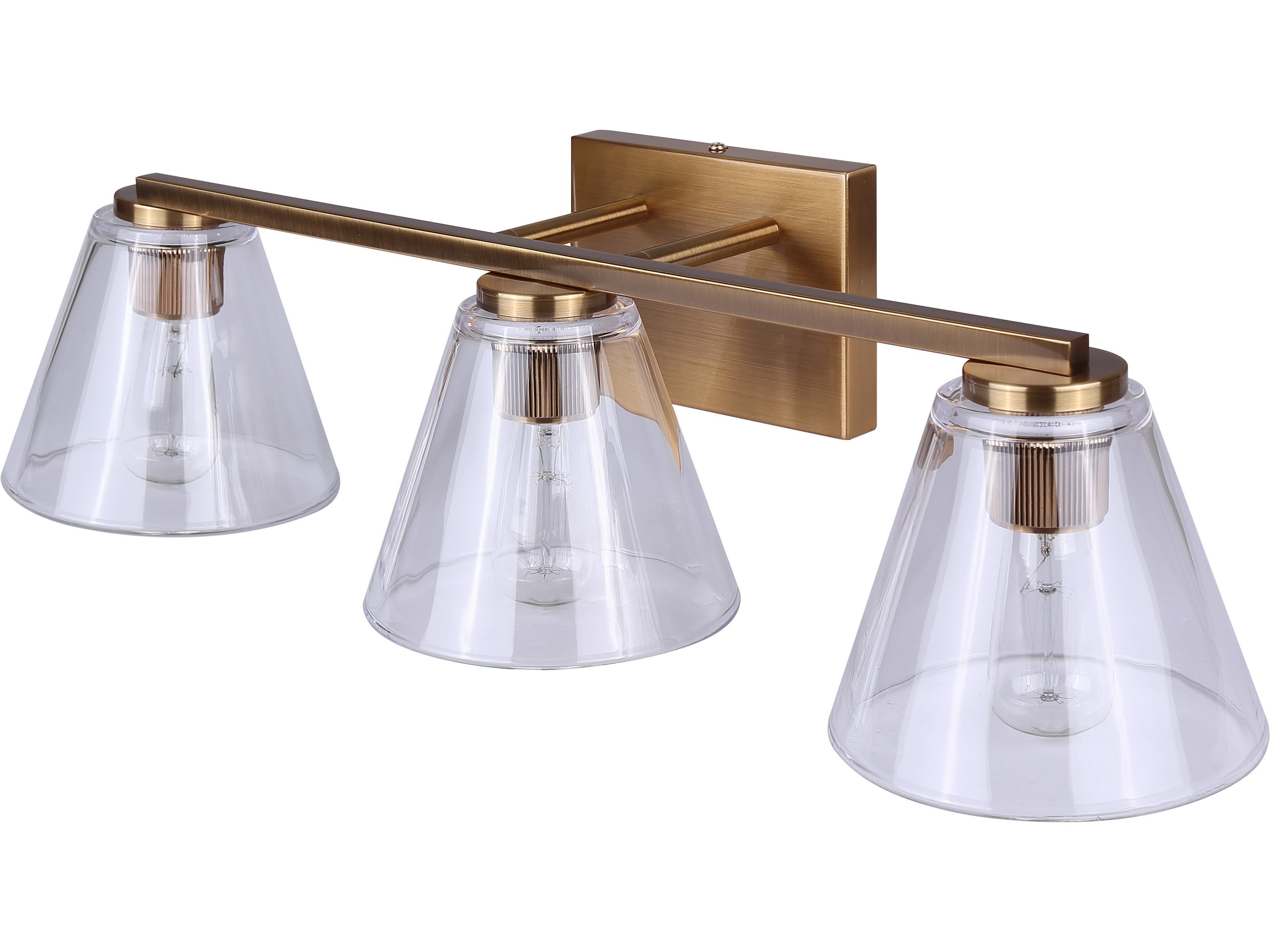 Canarm Berklie 3 -light Gold Vanity Light