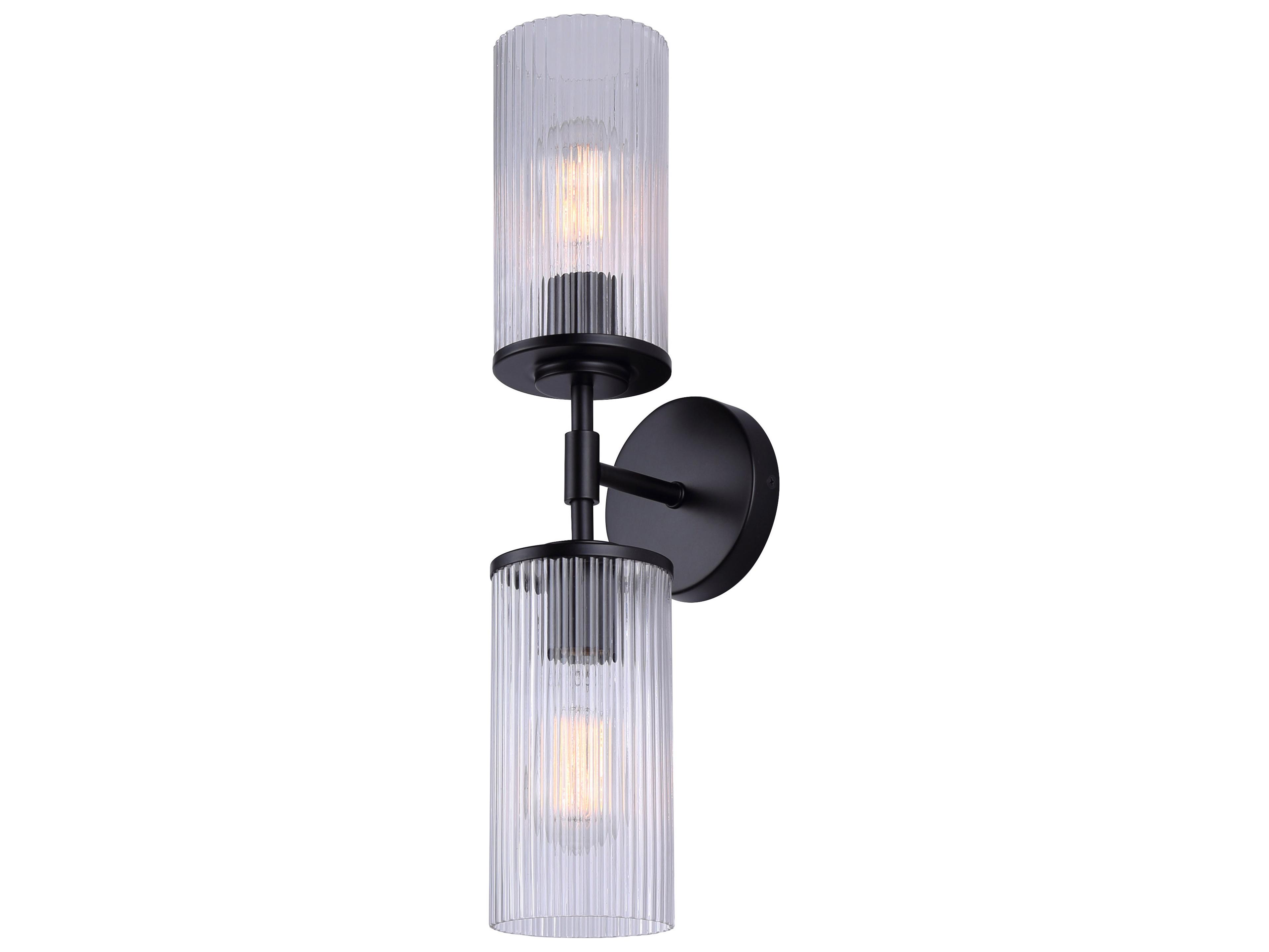 Kinslea 2 -light Black Vanity Light