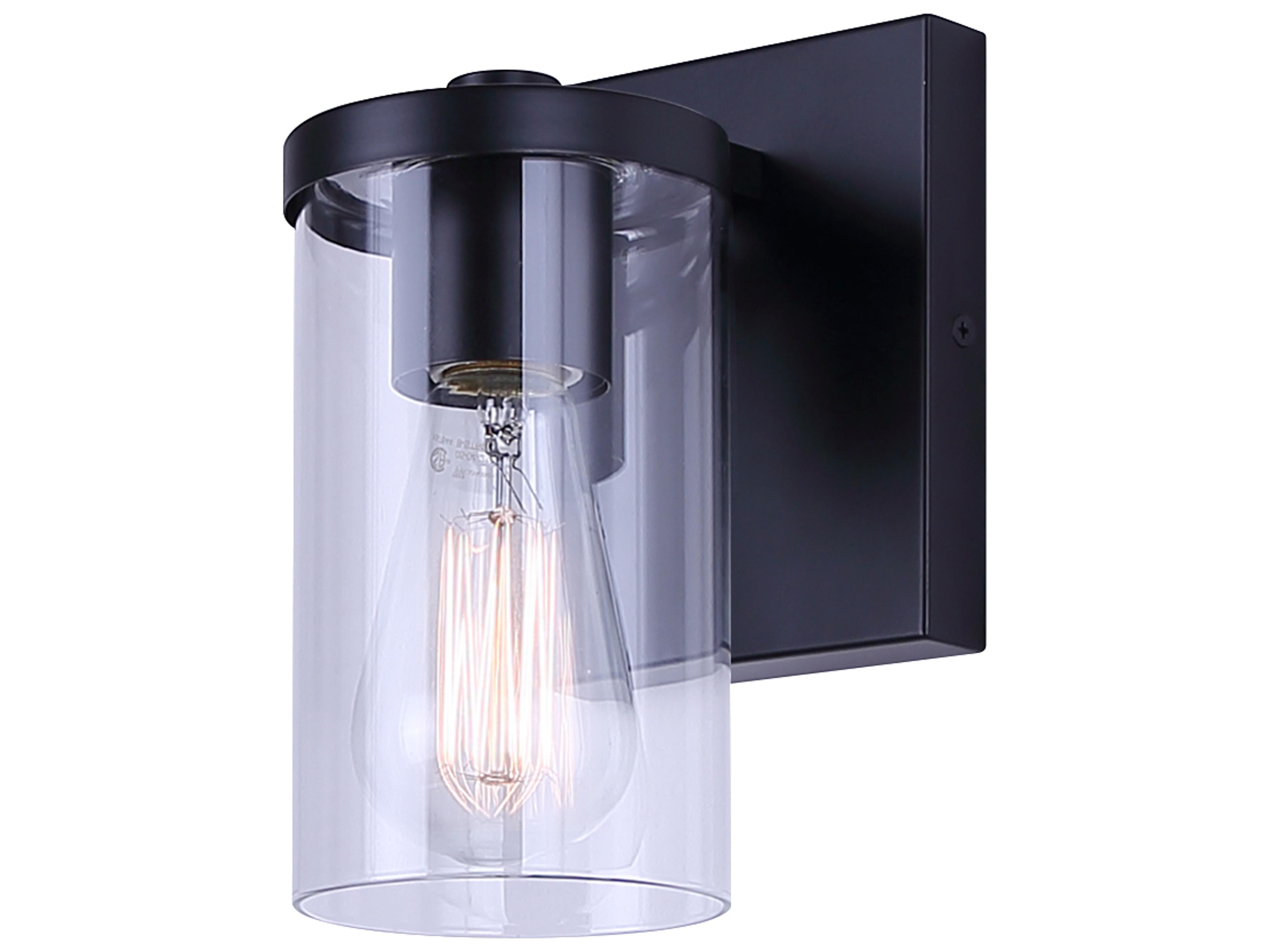 Britton 1 -light Black Vanity Light