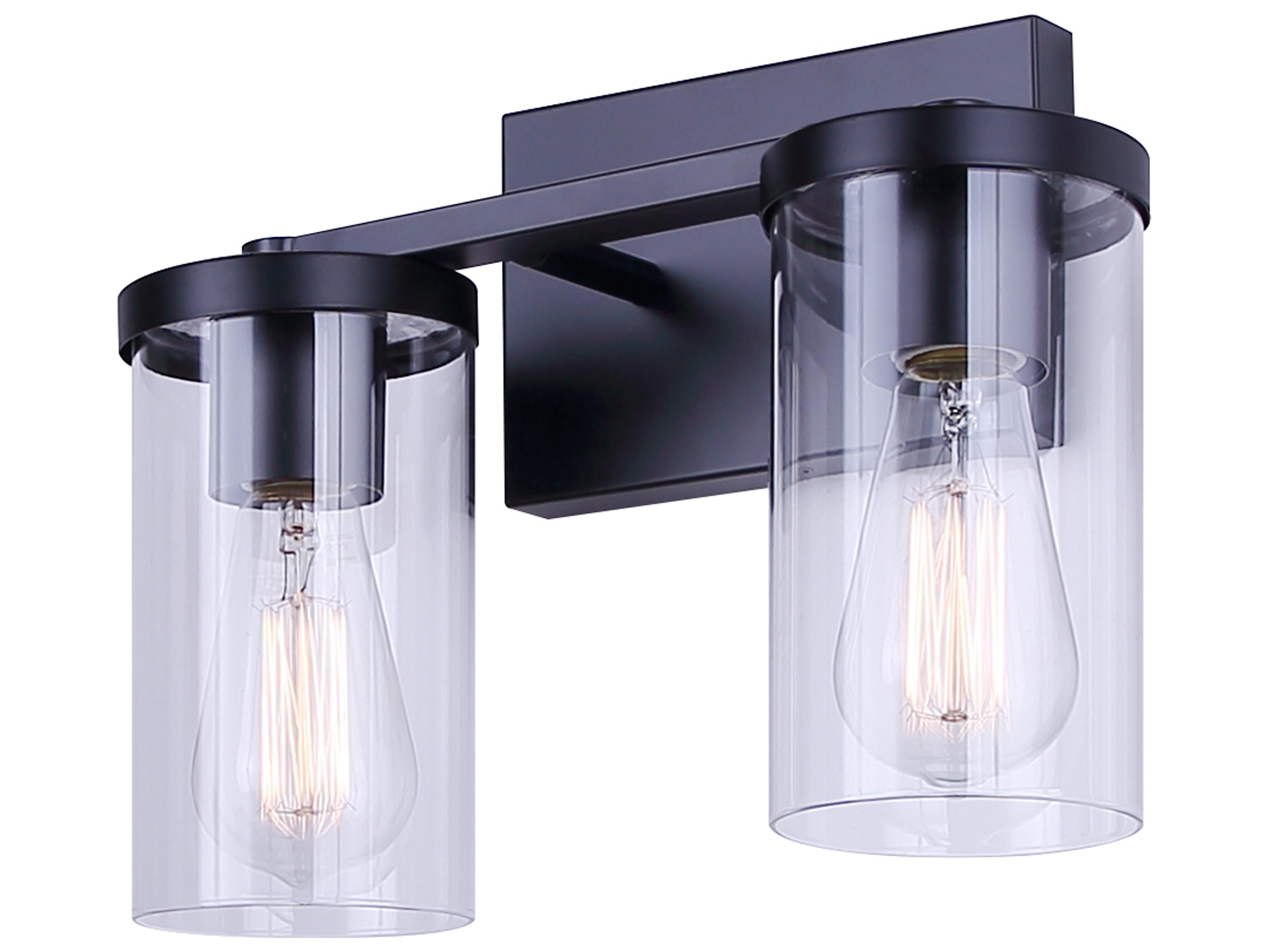 Britton 2 -light Black Vanity Light