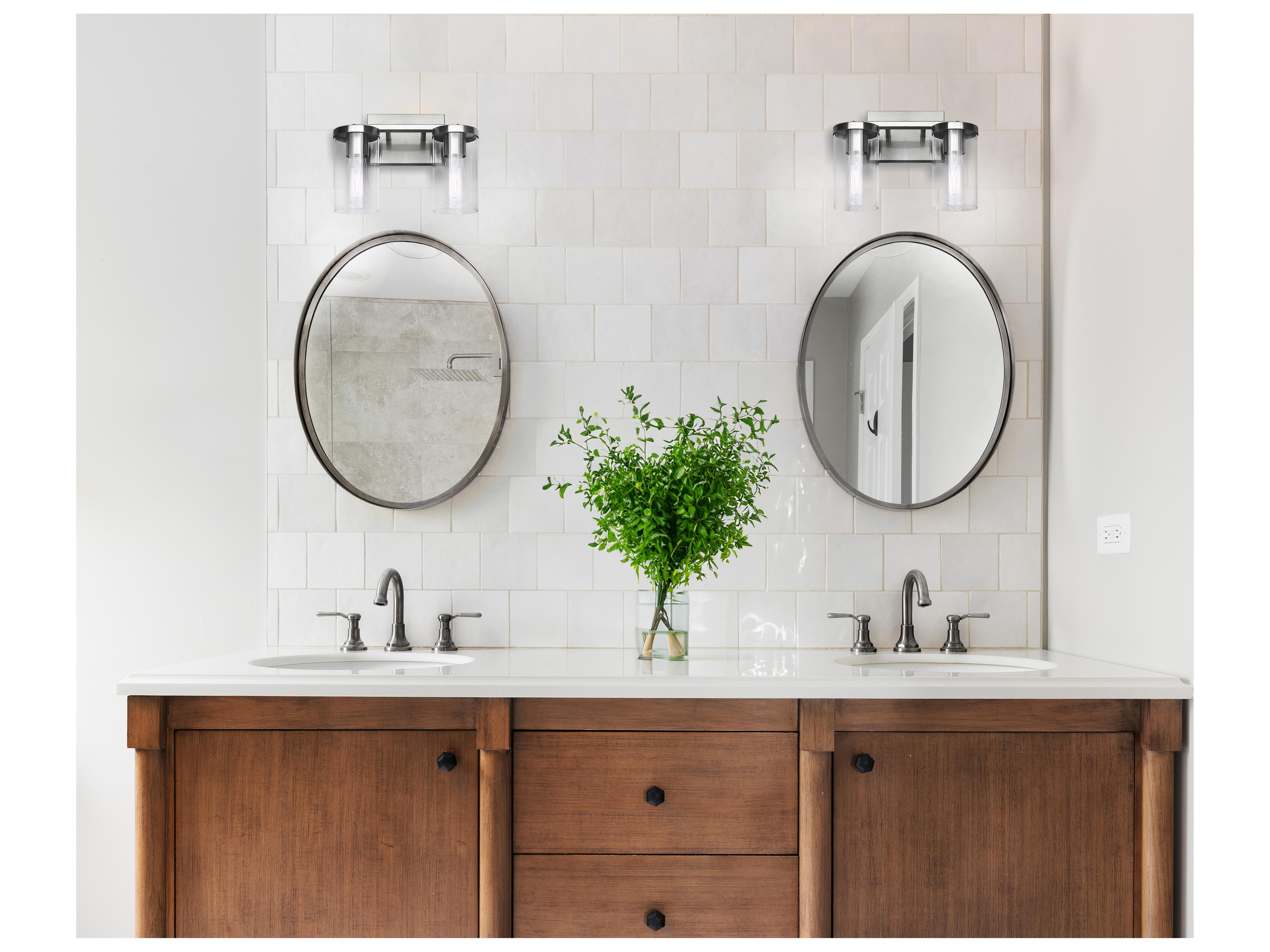 Canarm Britton 2 -light Nickel Vanity Light