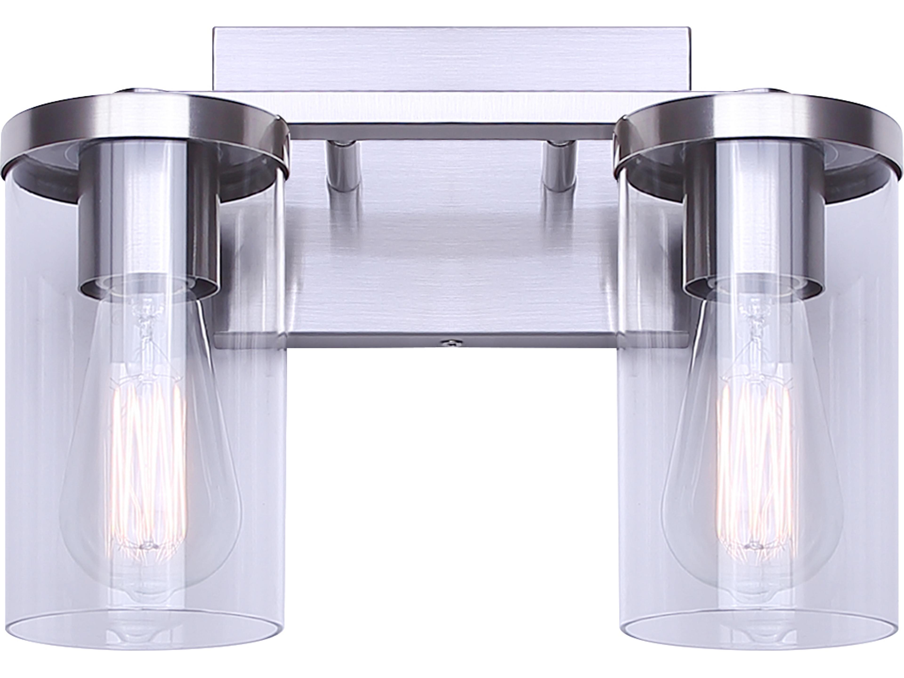 Canarm Britton 2 -light Nickel Vanity Light