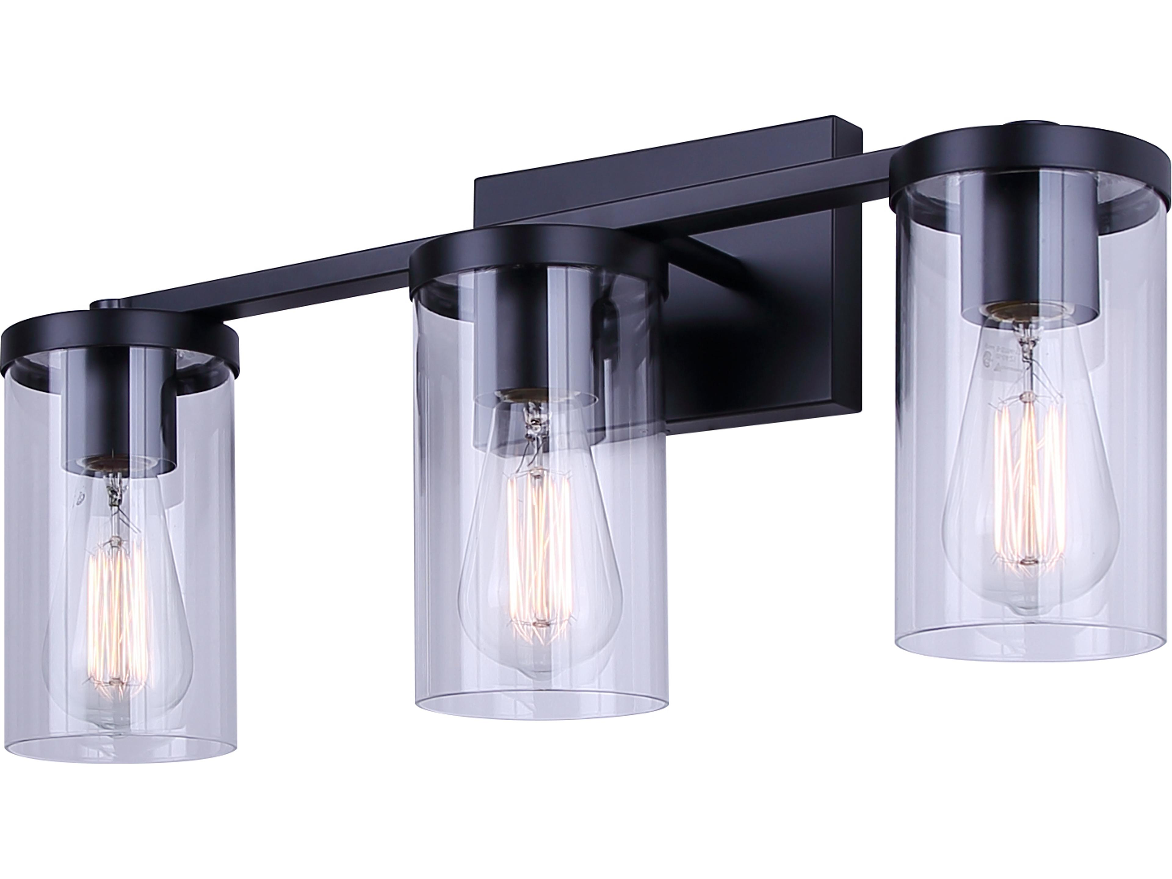 Britton 3 -light Black Vanity Light