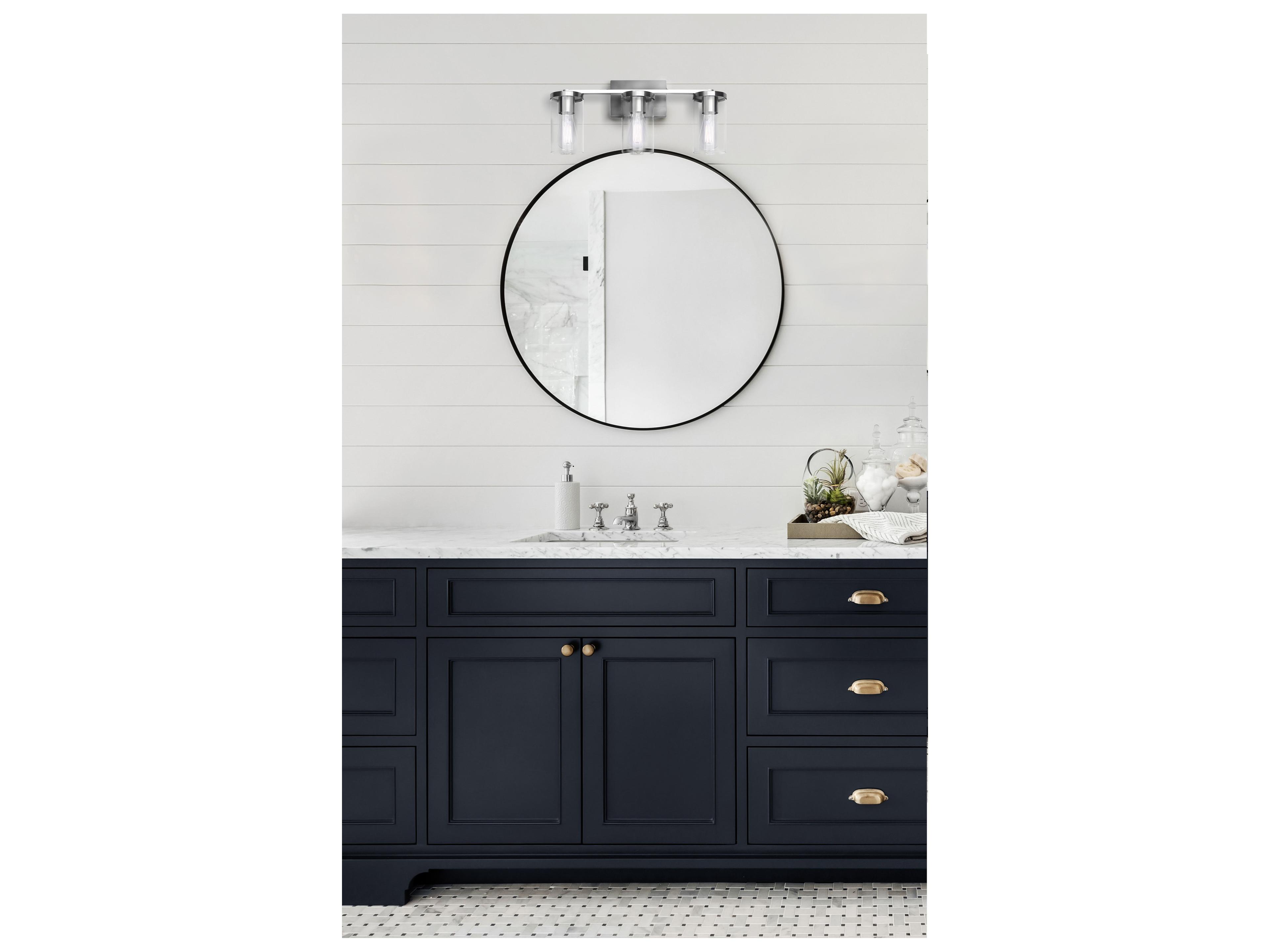 Canarm Britton 3 -light Nickel Vanity Light