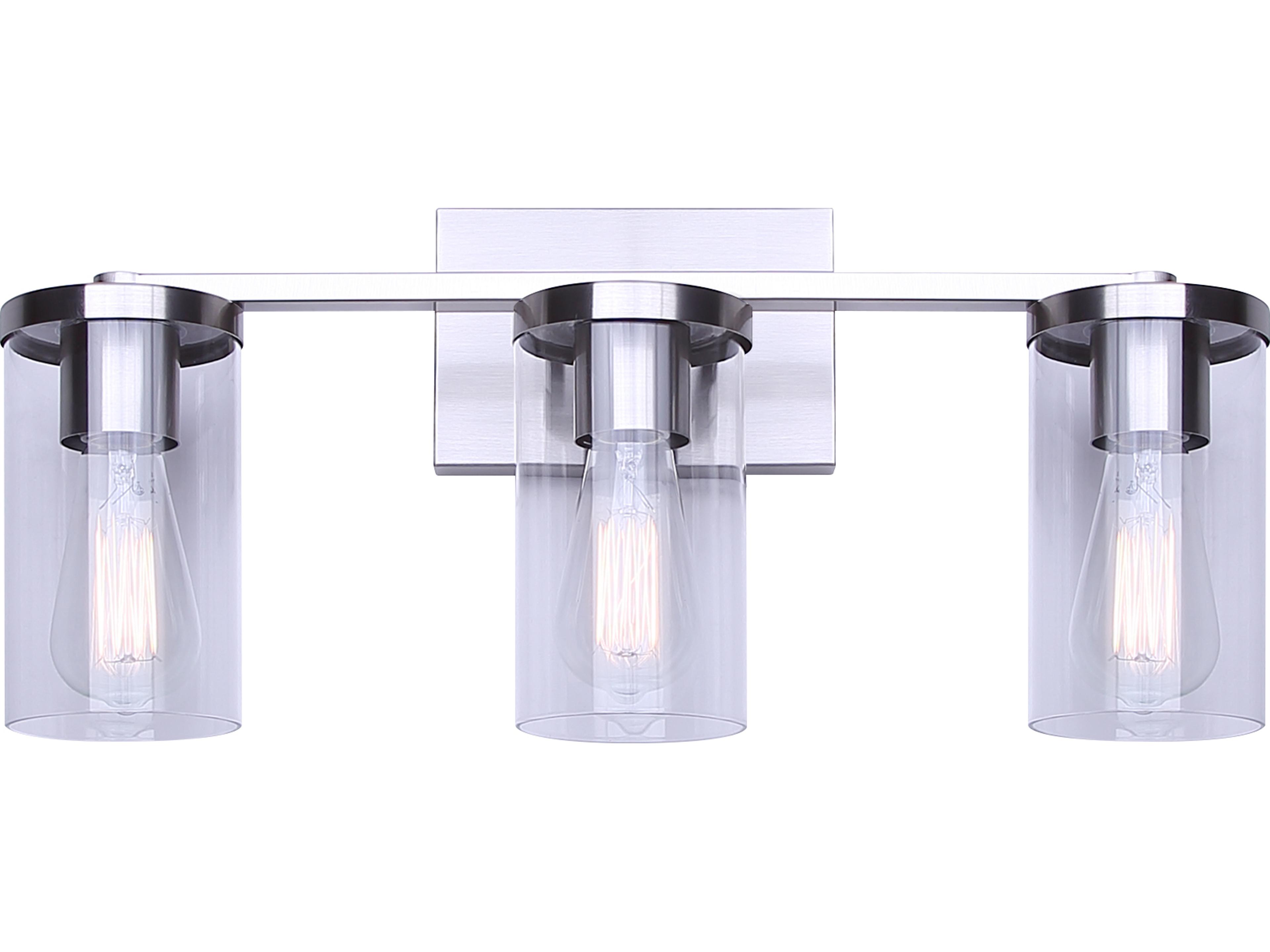 Canarm Britton 3 -light Nickel Vanity Light