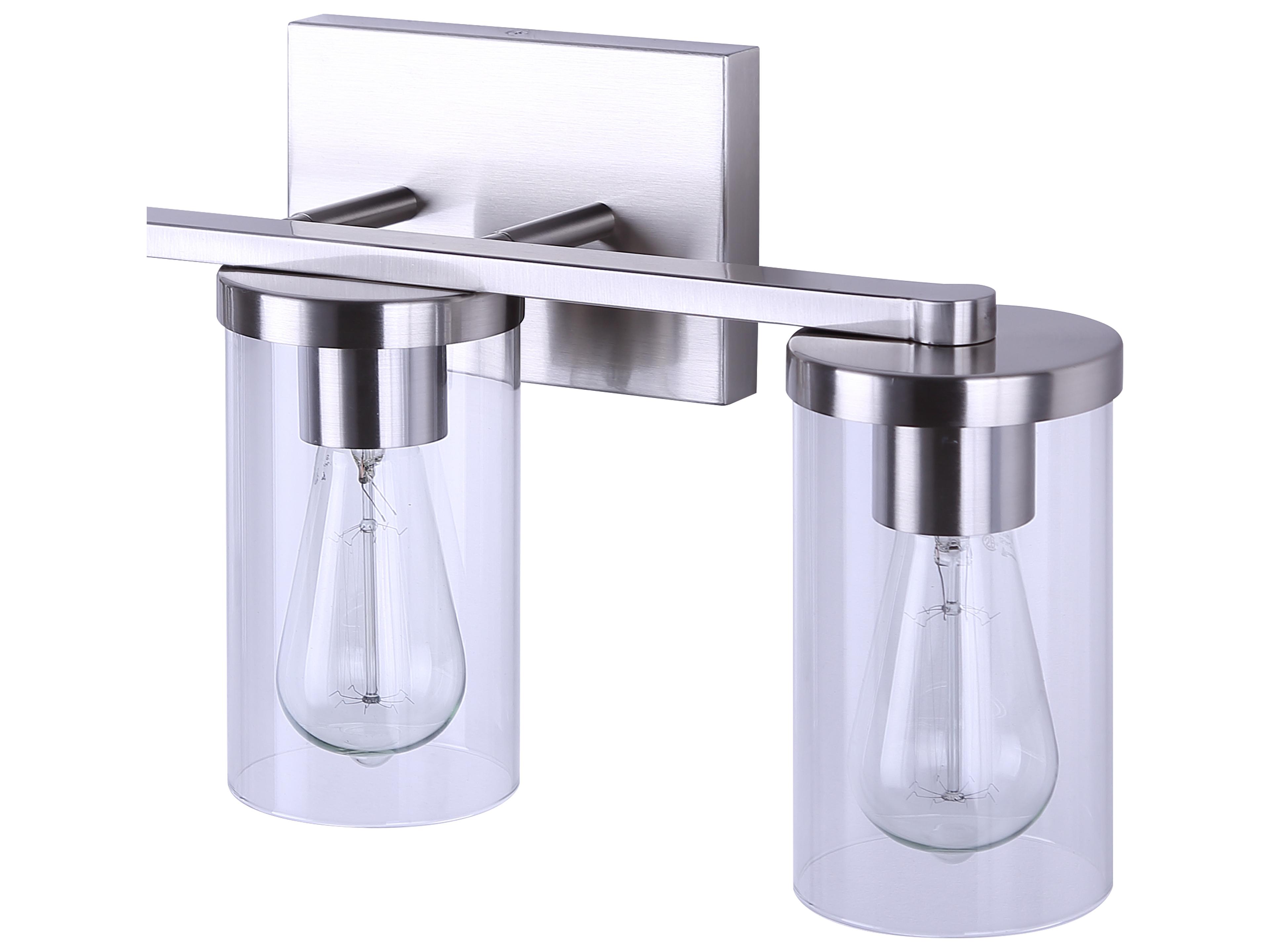 Canarm Britton 3 -light Nickel Vanity Light
