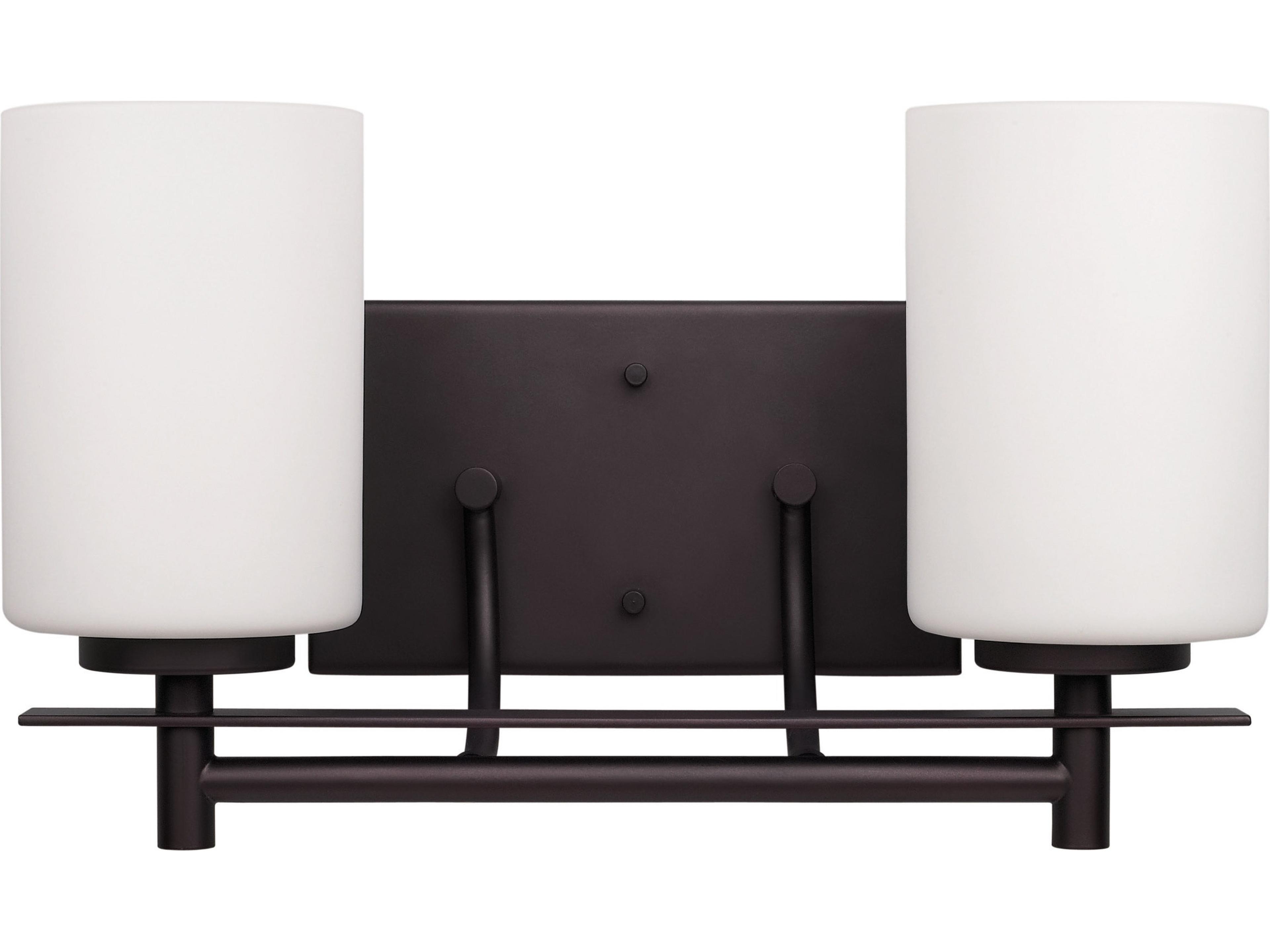 Carlton 2 -light Bronze Vanity Light