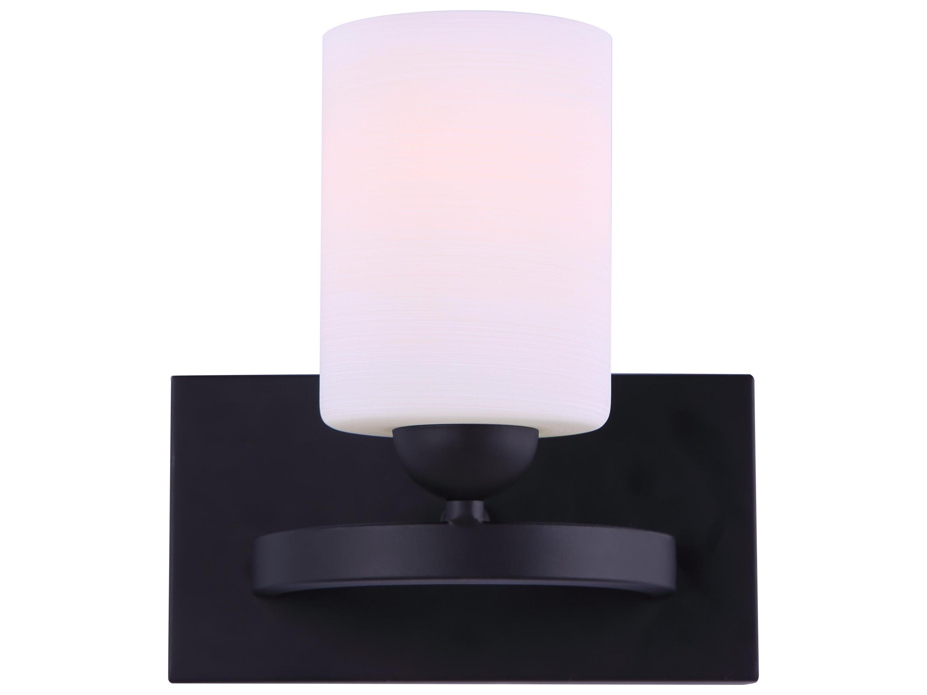 Hampton 1 -light Black Vanity Light