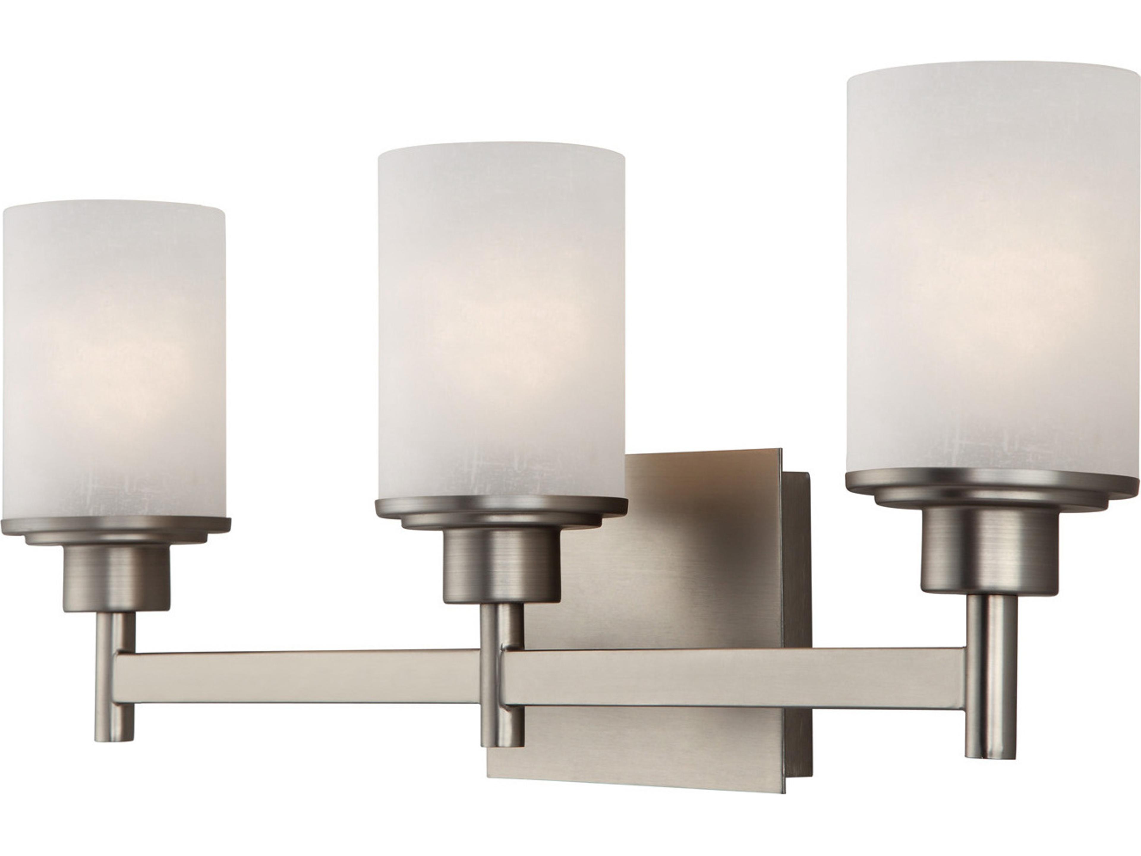 Lyndi 3 -light Nickel Vanity Light
