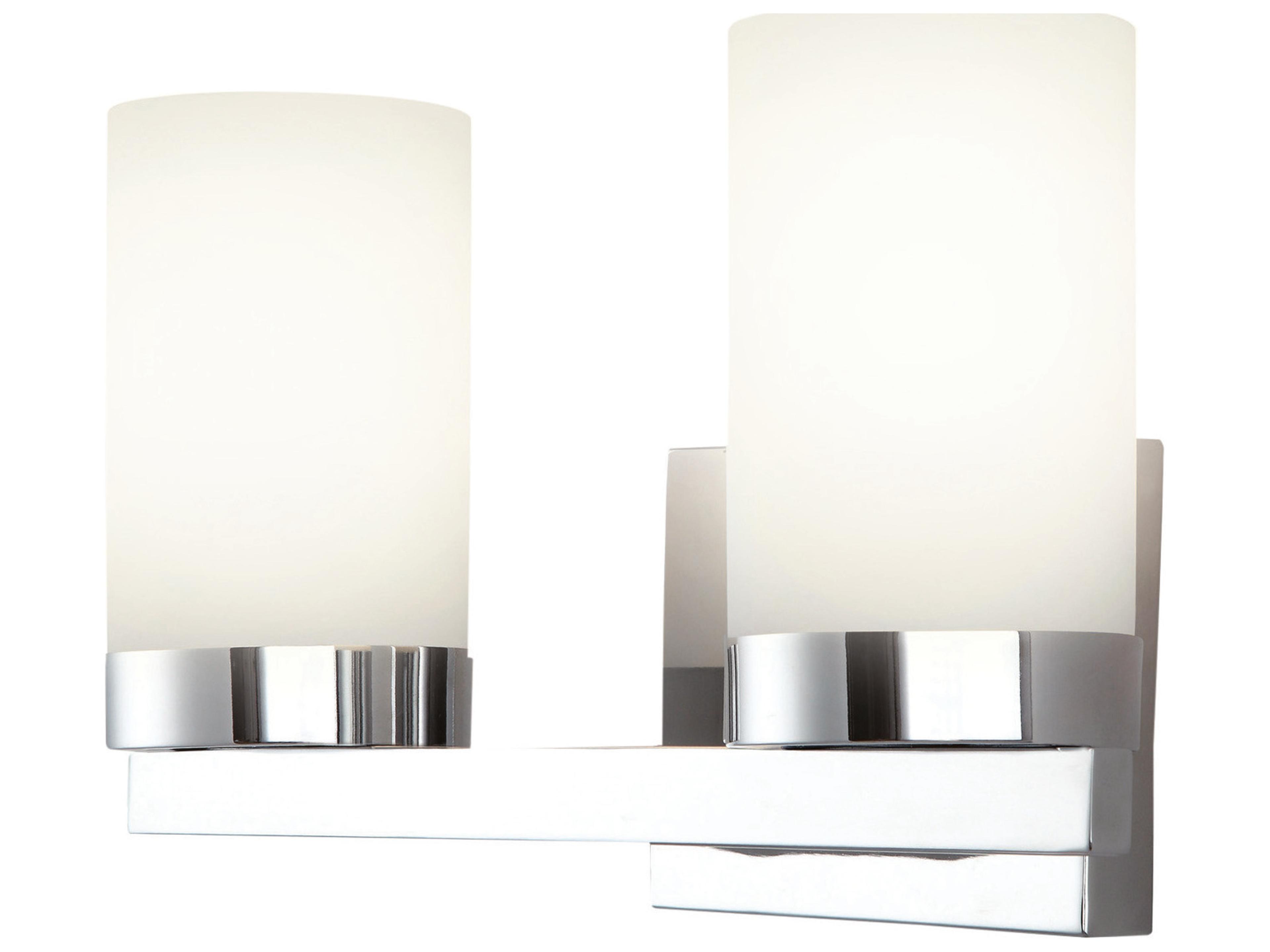 Canarm Milo 2 -light Chrome Vanity Light