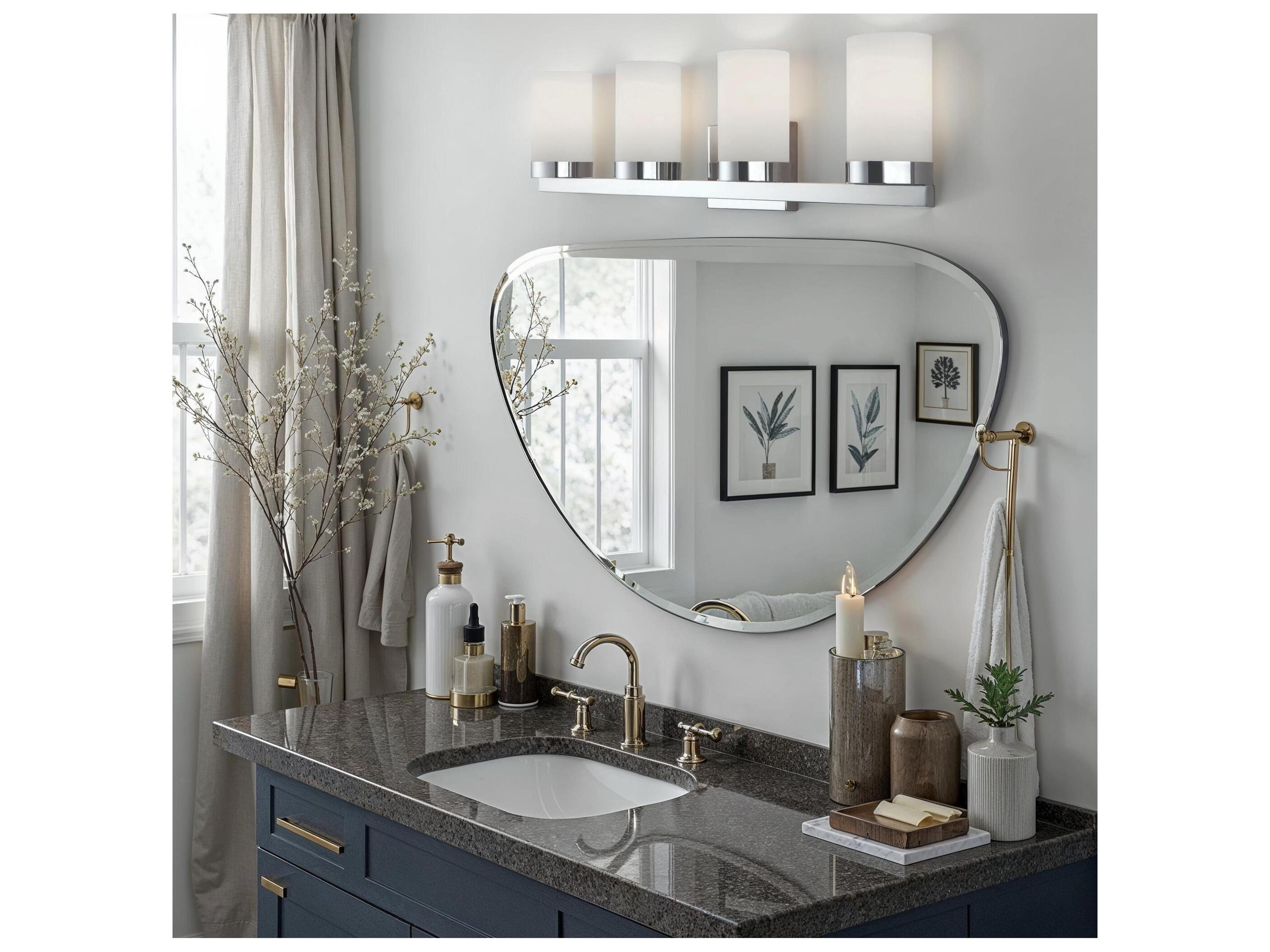 Canarm Milo 4 -light Chrome Vanity Light