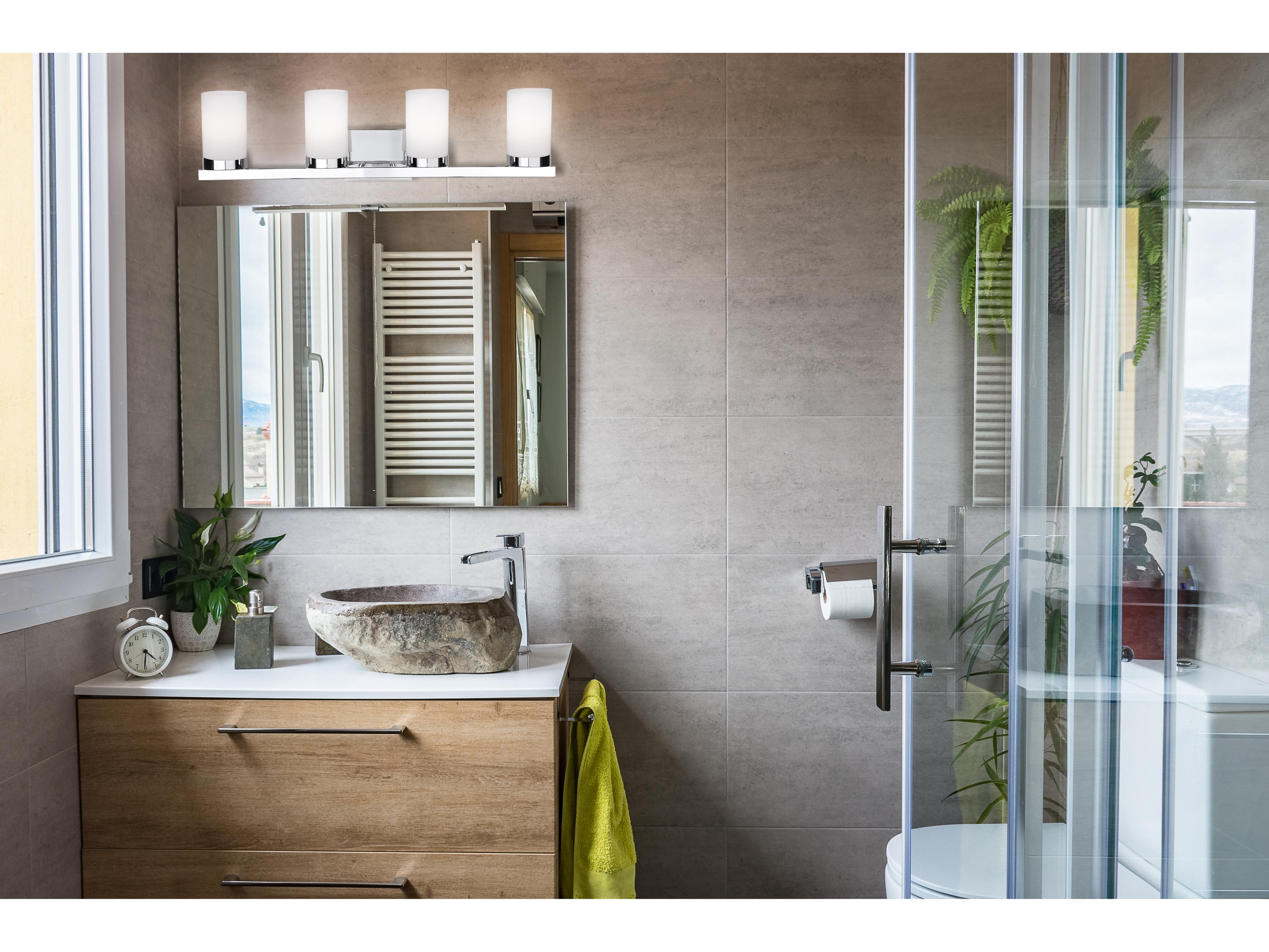 Canarm Milo 4 -light Chrome Vanity Light