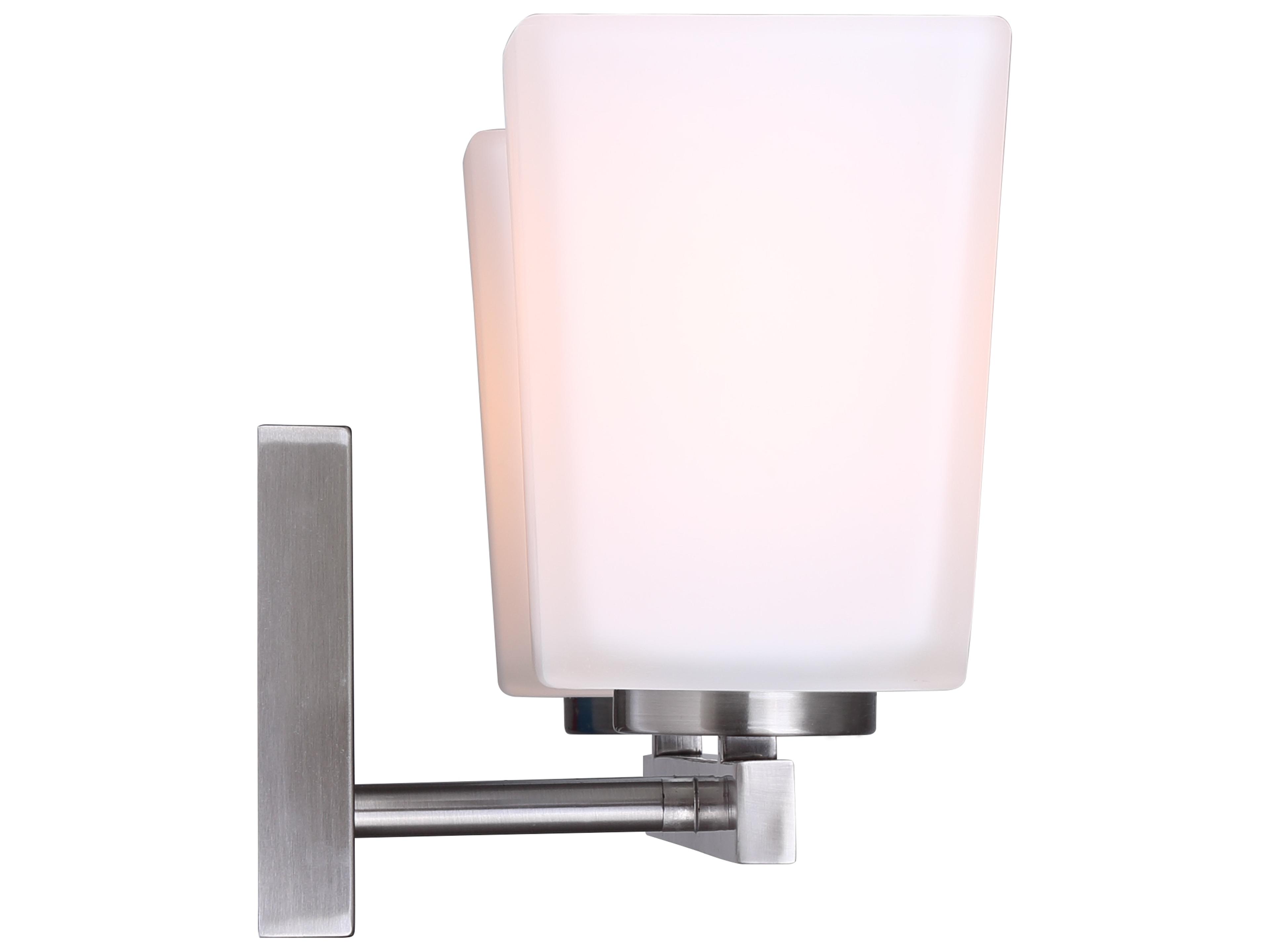 Canarm Hartley 2 -light Nickel Vanity Light