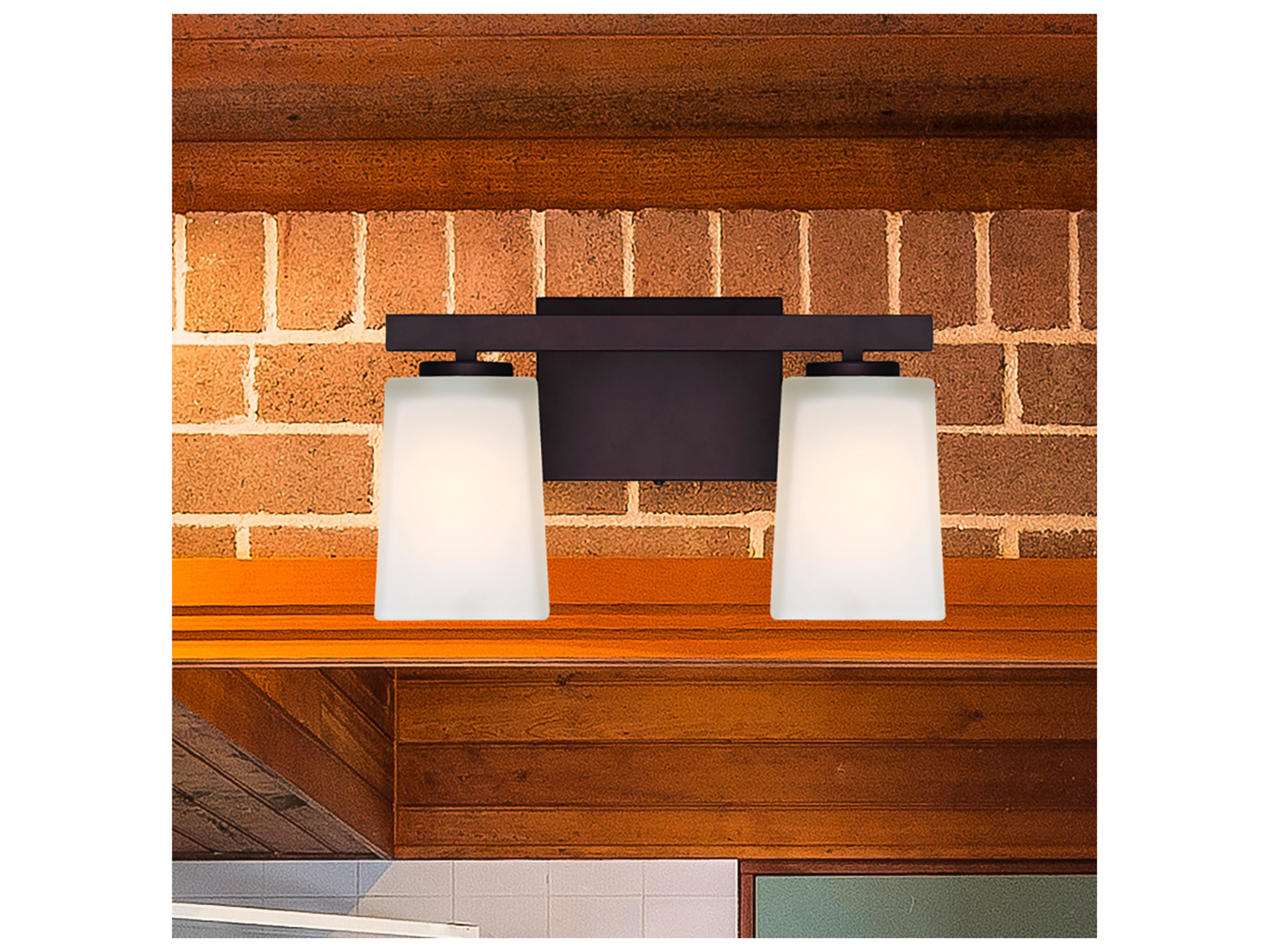 Canarm Hartley 2 -light Bronze Vanity Light