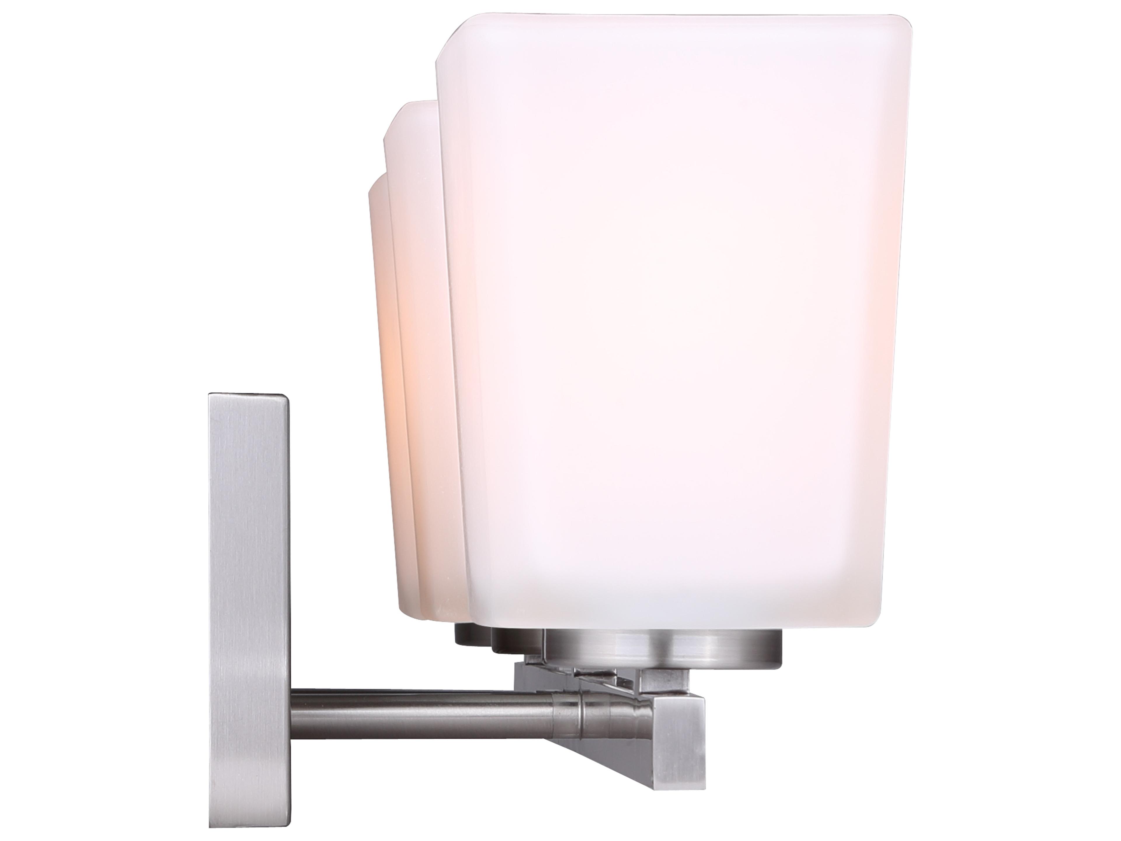 Canarm Hartley 3 -light Nickel Vanity Light