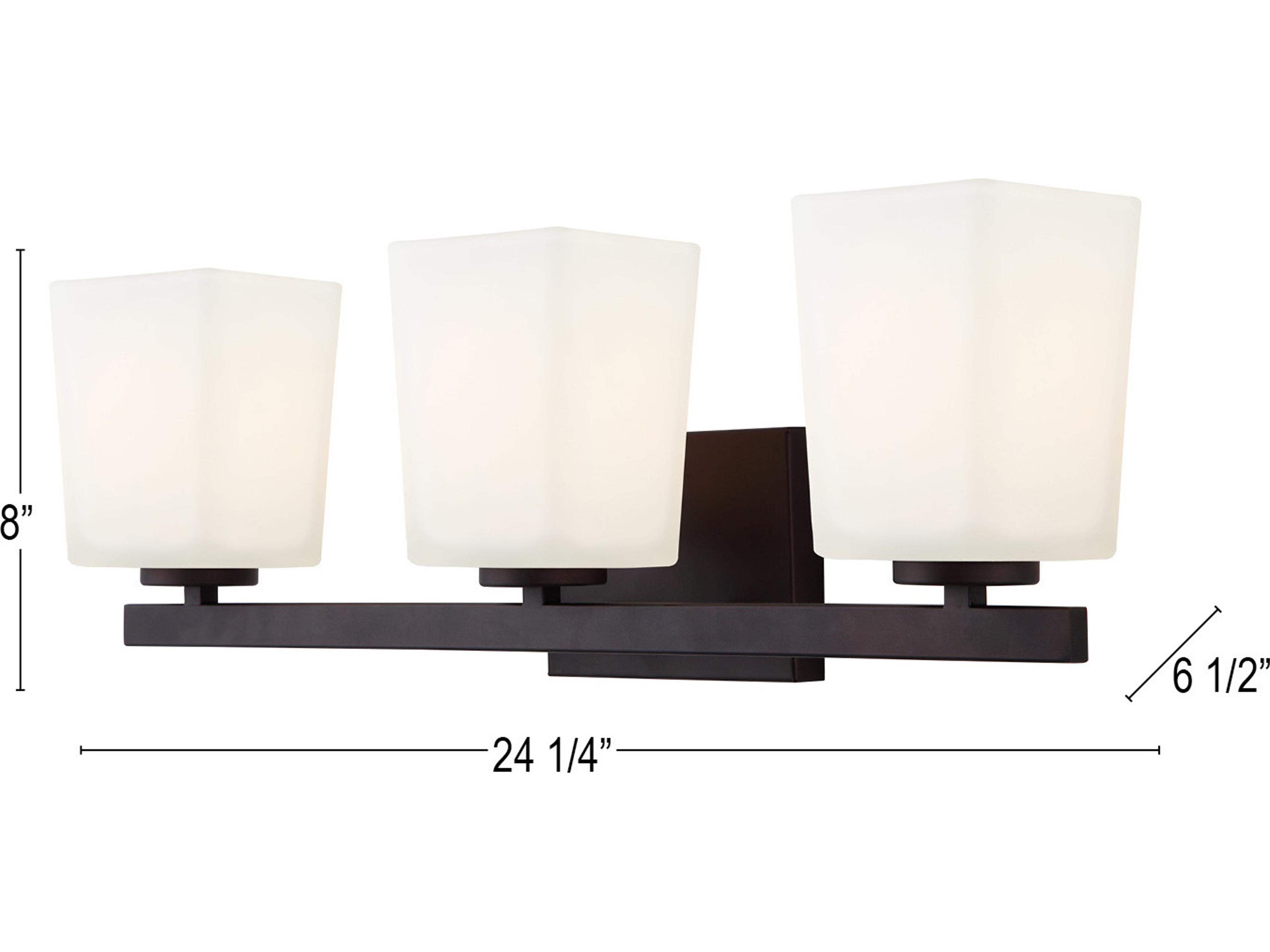 Canarm Hartley 3 -light Bronze Vanity Light