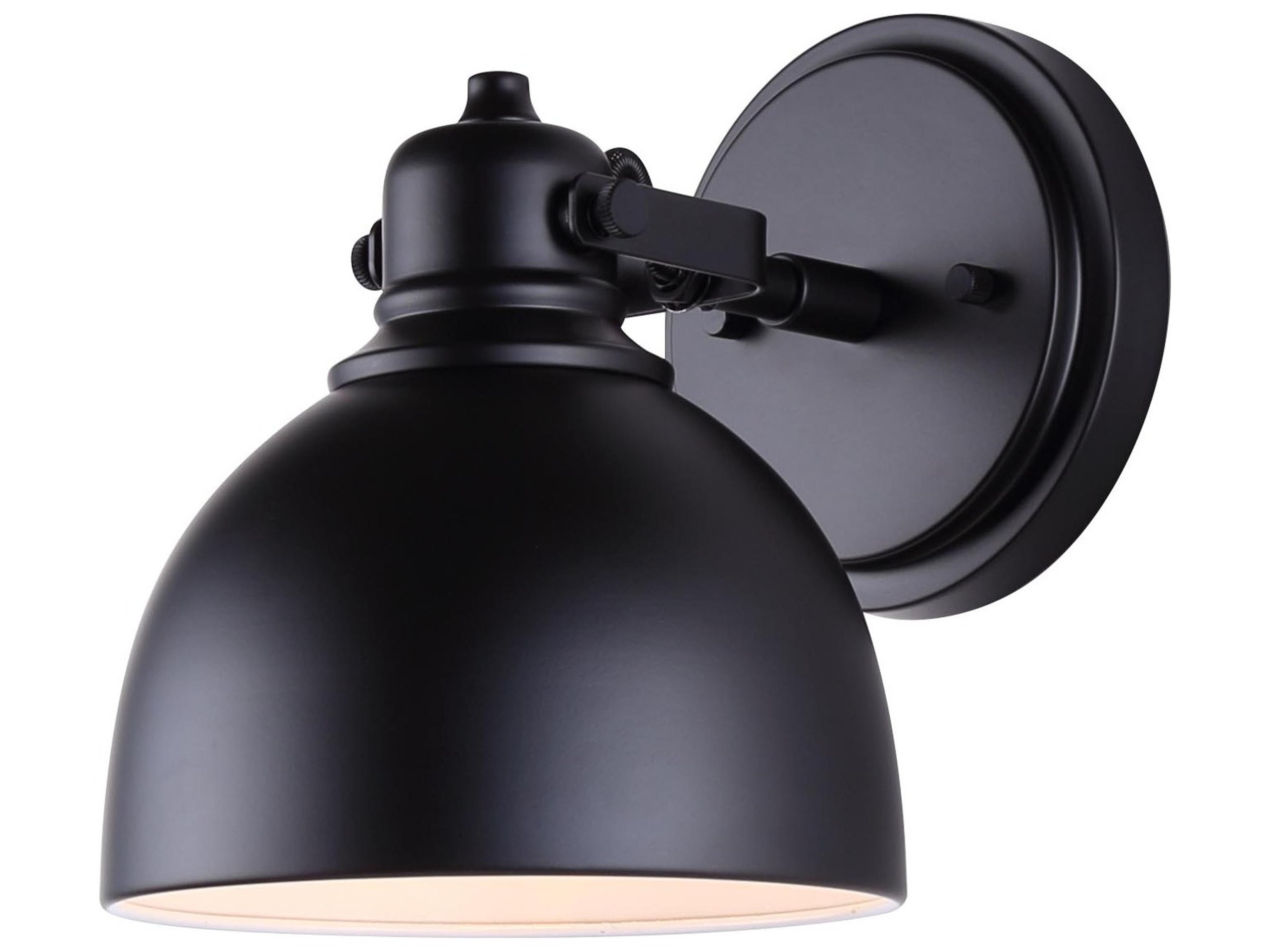 Polo 1 -light Black Wall Sconce