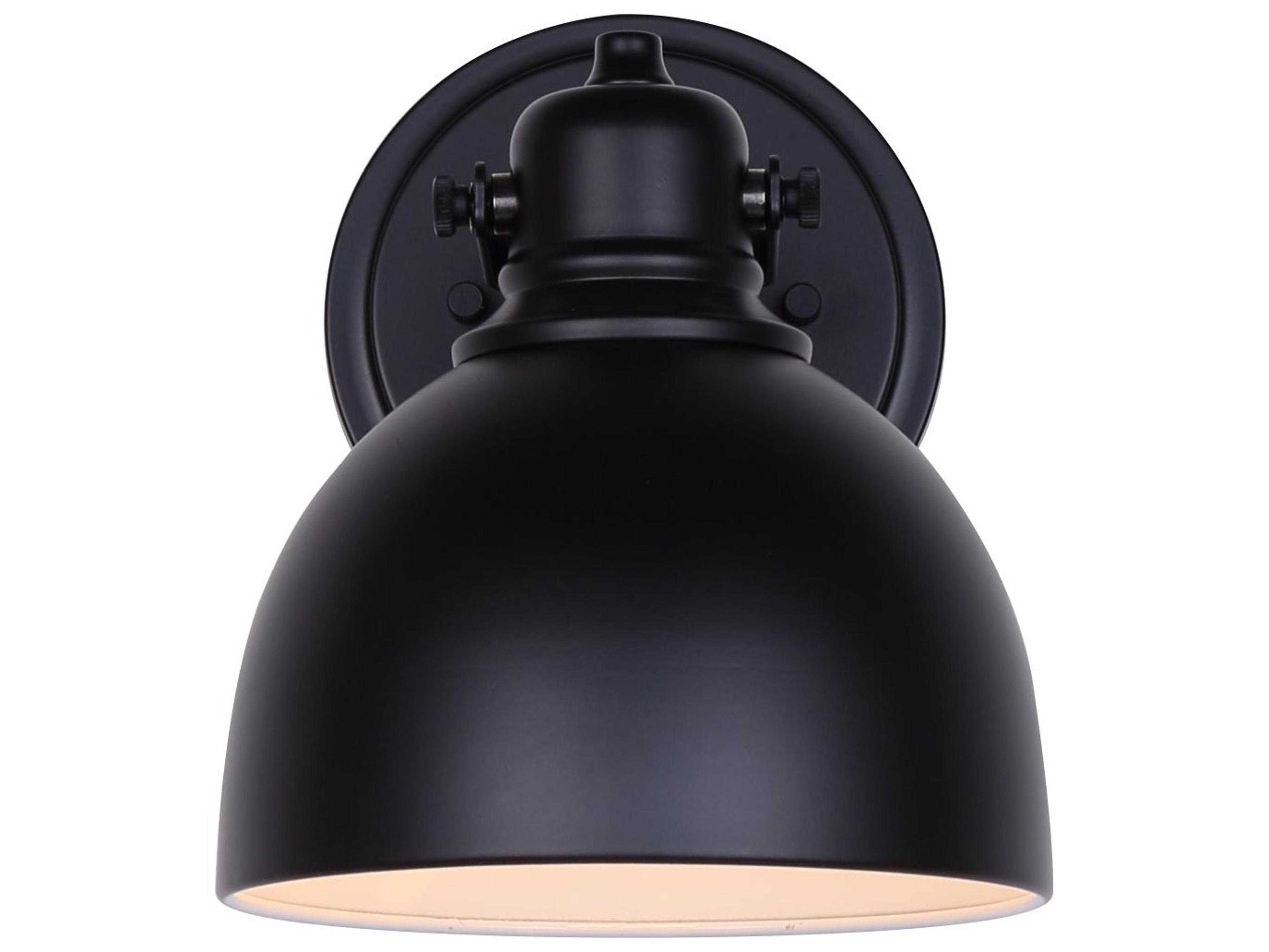 Canarm Polo 1 -light Black Wall Sconce